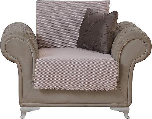 Funda protectora Chiara Rose antideslizante, sin brazos, con diseño de diamantes y para sofás, futones, sillones, muebles o mascotas