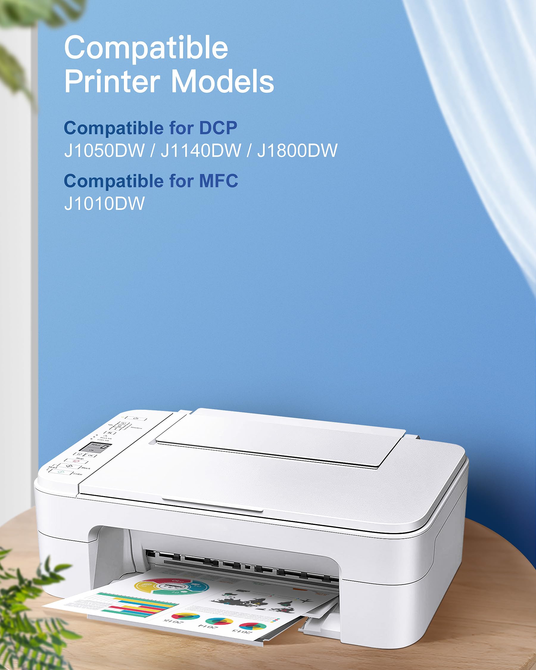 GPC Image 8-Pack LC421XL Cartucce Compatibili per Brother LC421 XL LC-421XL Multipack per DCP-J1050DW DCP-J1140DW DCP-J1800DW MFC-J1010DW (2 Nero, 2 Ciano, 2 Magenta, 2 Giallo)