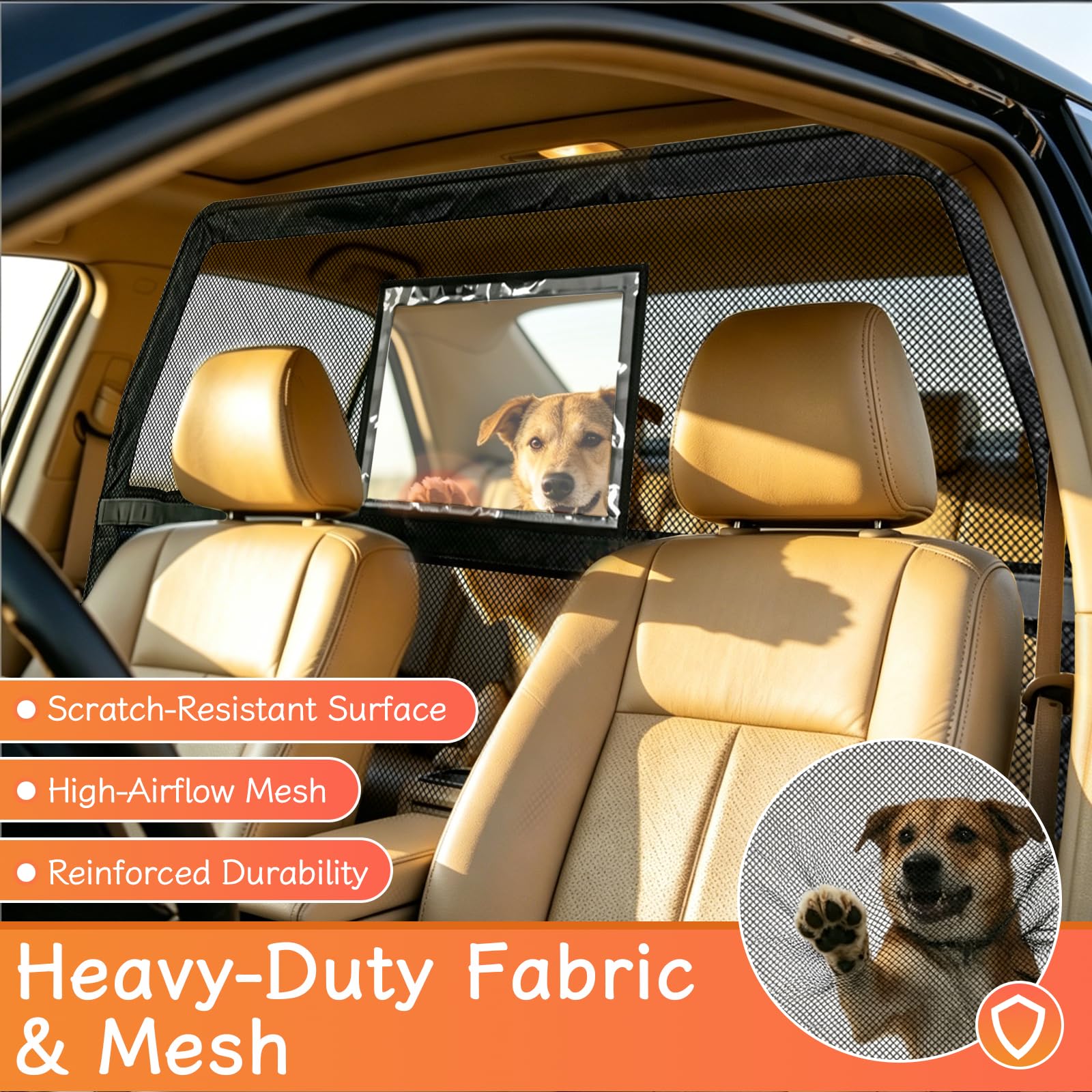 Grille de séparation pour Chien de Voiture