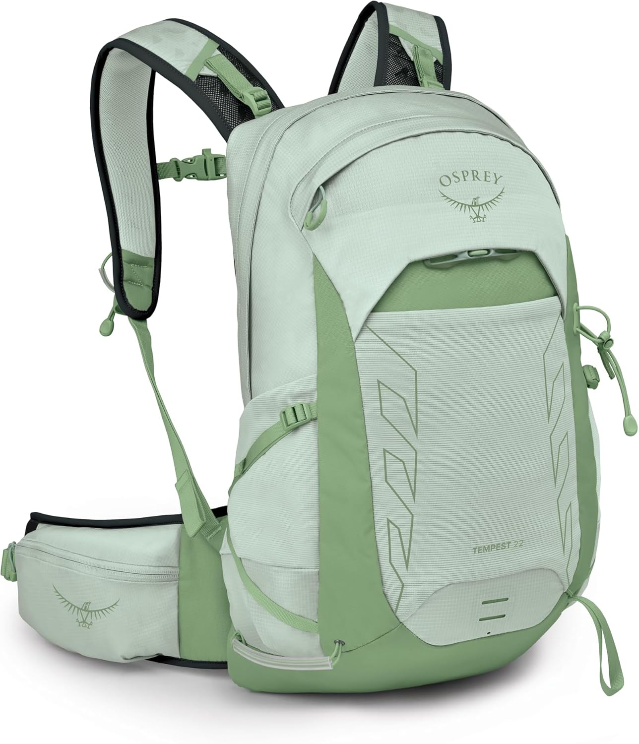 Osprey Tempest 22L Women’s Lightweight Hiking Backpack – Small Daypack for Travel & Camping, Frosty Mint Green/Botanica Osprey Tempest 22L Women’s Lightweight Hiking Backpack – Small Daypack for Travel & Camping, Frosty Mint Green/Botanica