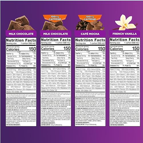 Miniatura 8 de Ensure Max Protein Nutrition Shakes, Variety Pack, With 30g of Protein, 1g of Sugar, Nutrients to Support Immune System Health, High Protein Shake,