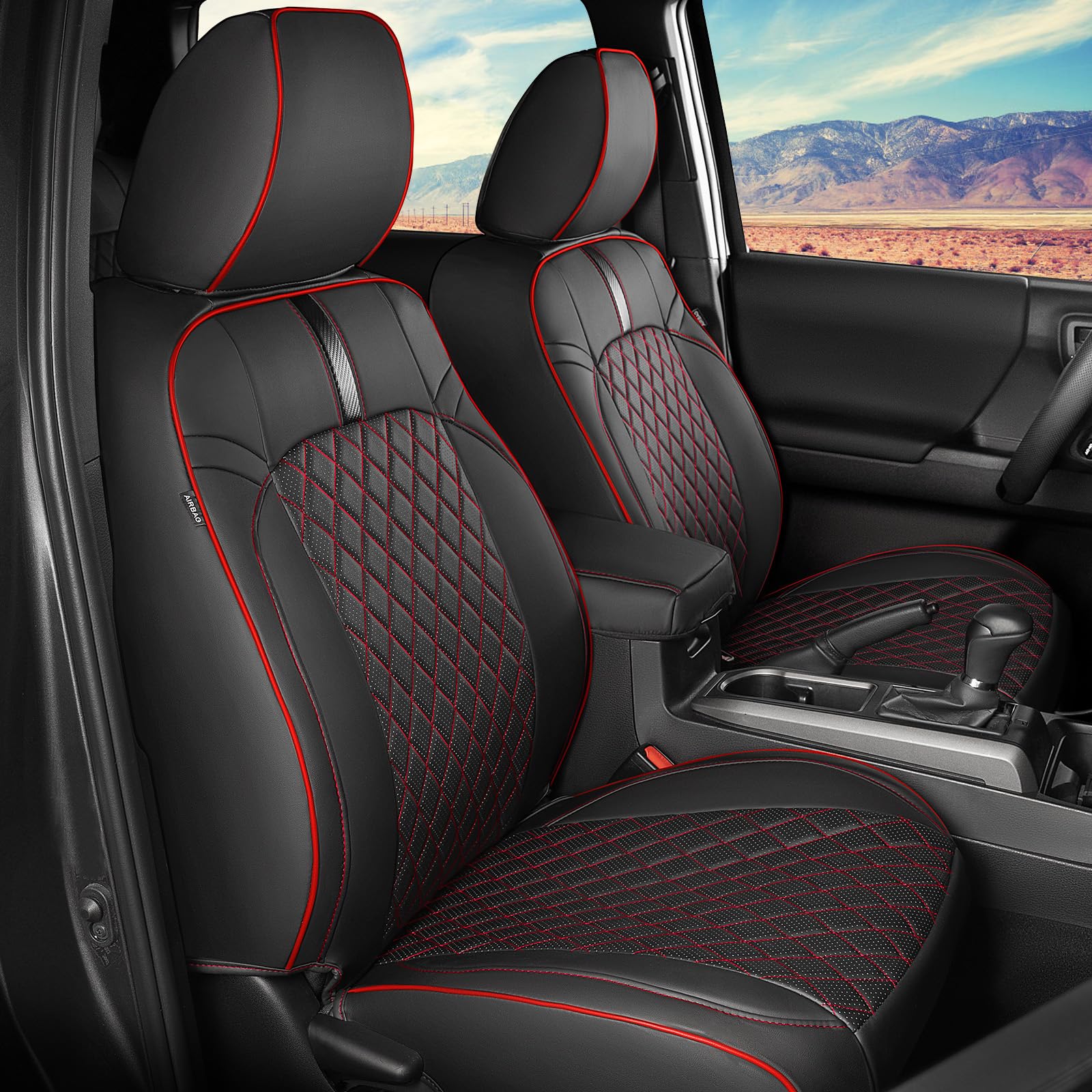 Ceavoon Full Coverage Seat Covers (2016-2023) - Red