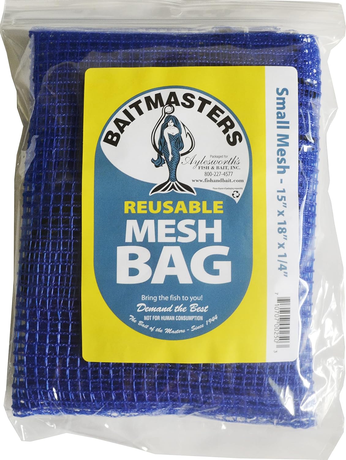 Baitmasters Reusable Fish Chum Mesh Bag Dispenser Small