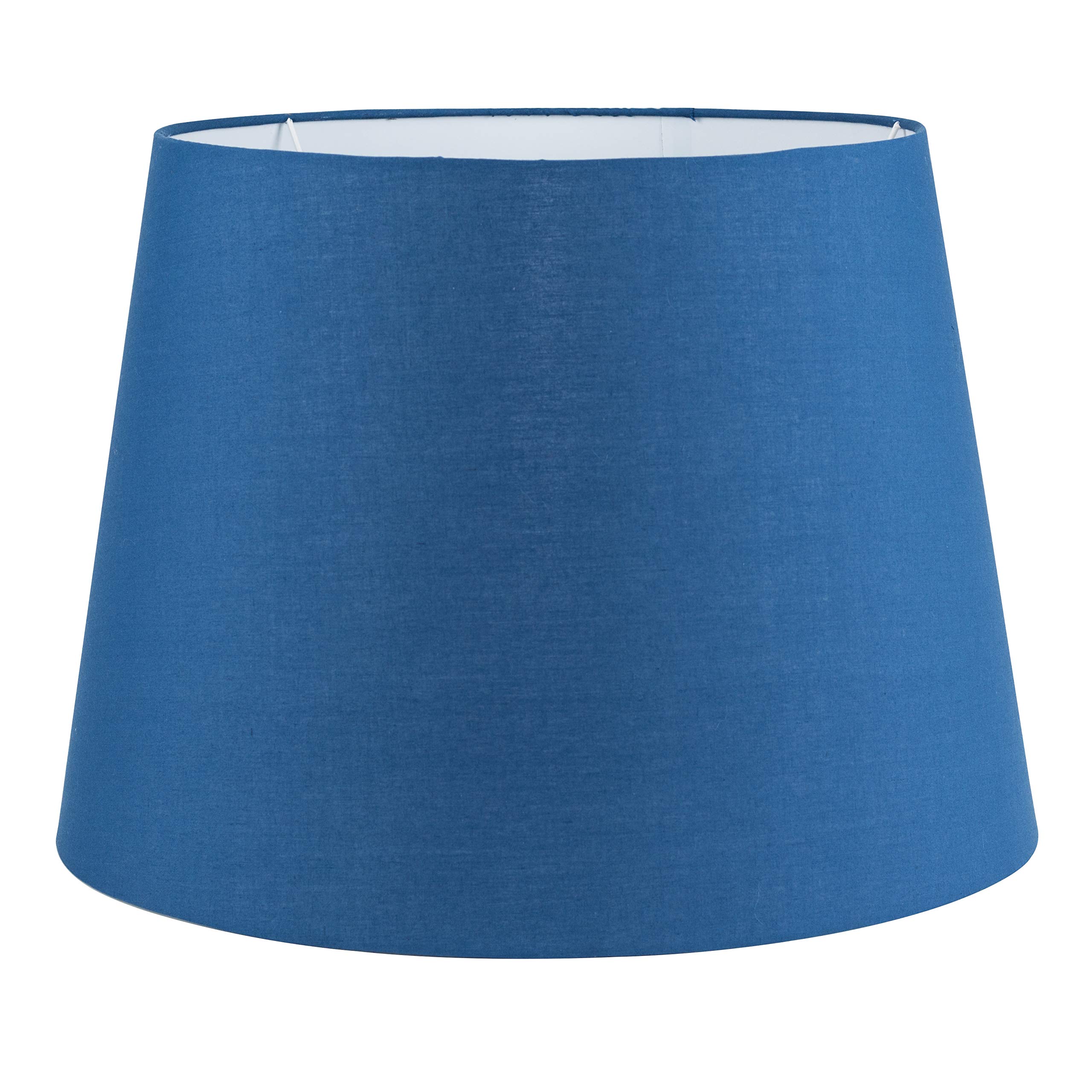 MiniSun | Modern Tapered Light Shade in a Navy Blue Fabric Finish | Floor Lamps & Torchieres, Home Décor & Improvement Essential | 455mm Shade Width