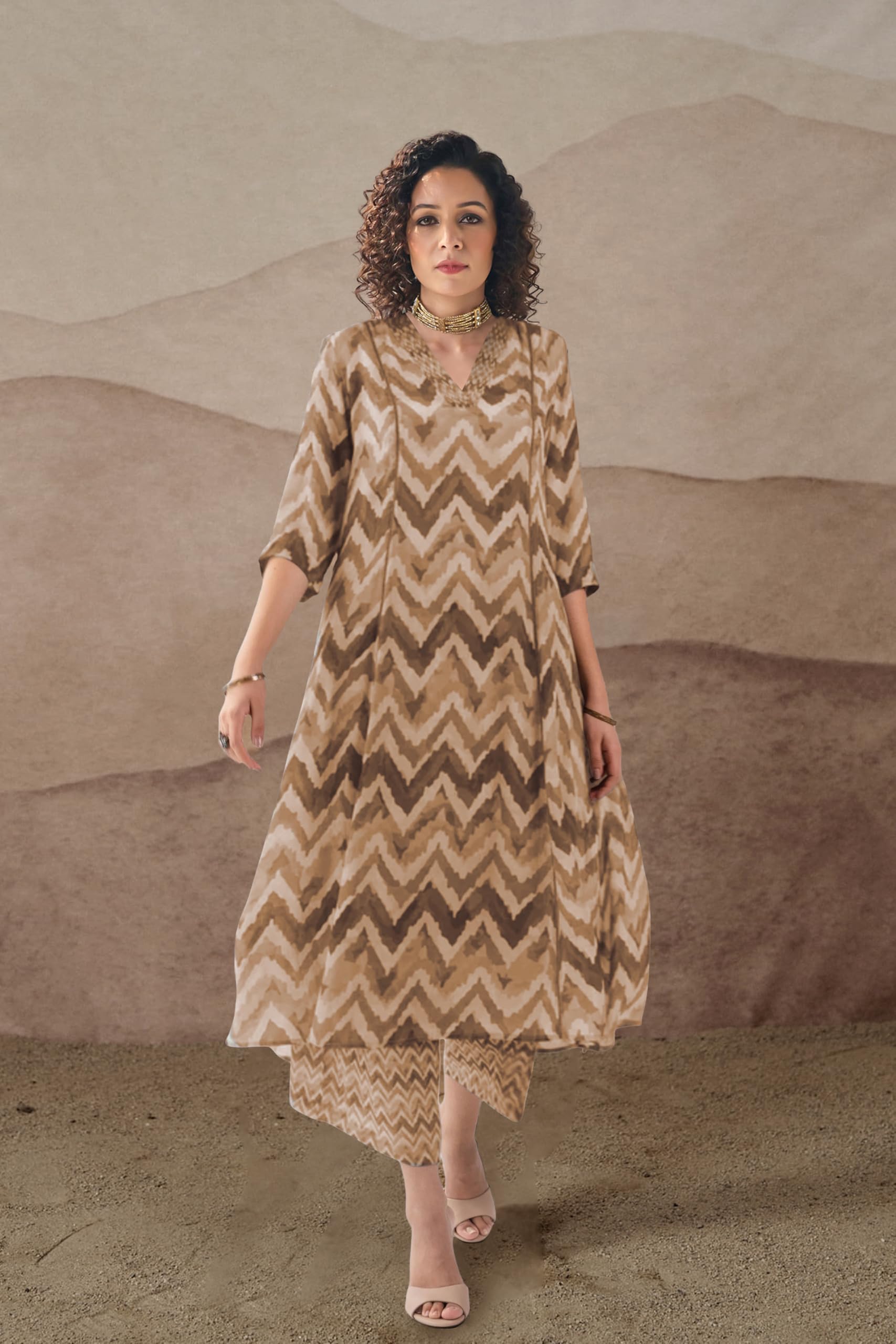 Toochki Co Ord Set For Women | Casual Wear Pant Top Set | Fancy Co-Ord Set | Full Pair Set | Women Kurta Sets Kurtis | Two Piece Co Ord Sets | Coord Sets For Women | Printed Cotton Co Ord Set Yellow