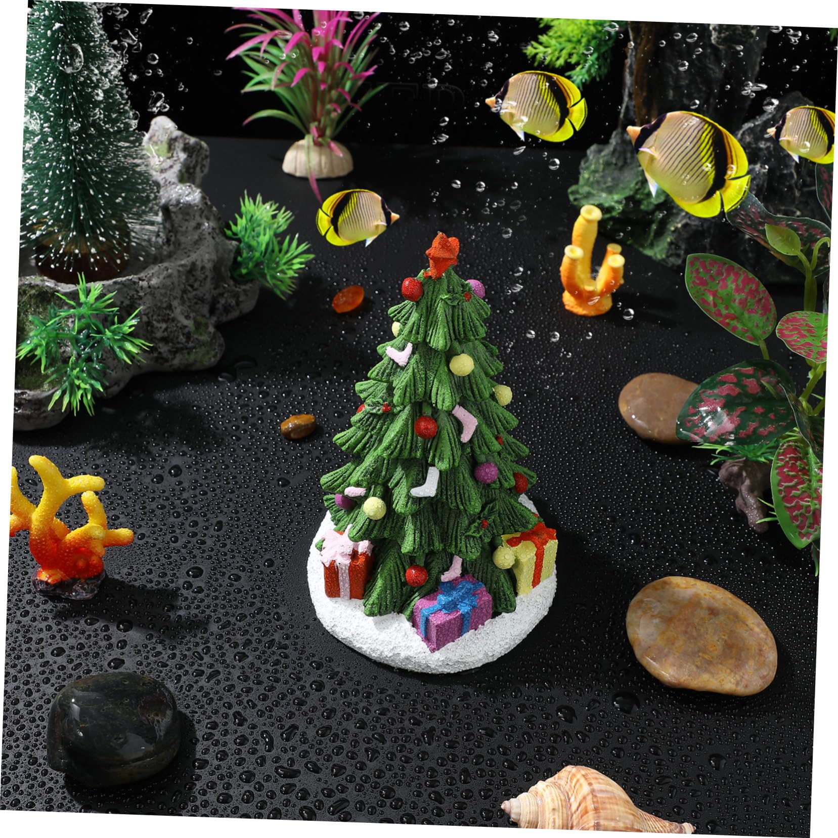 BESPORTBLE Décoration Aquarium Résine Accessoire Arbre Mort pour Aquariums Et Bacs à Poissons Ornement Festif pour Décor Aquatique