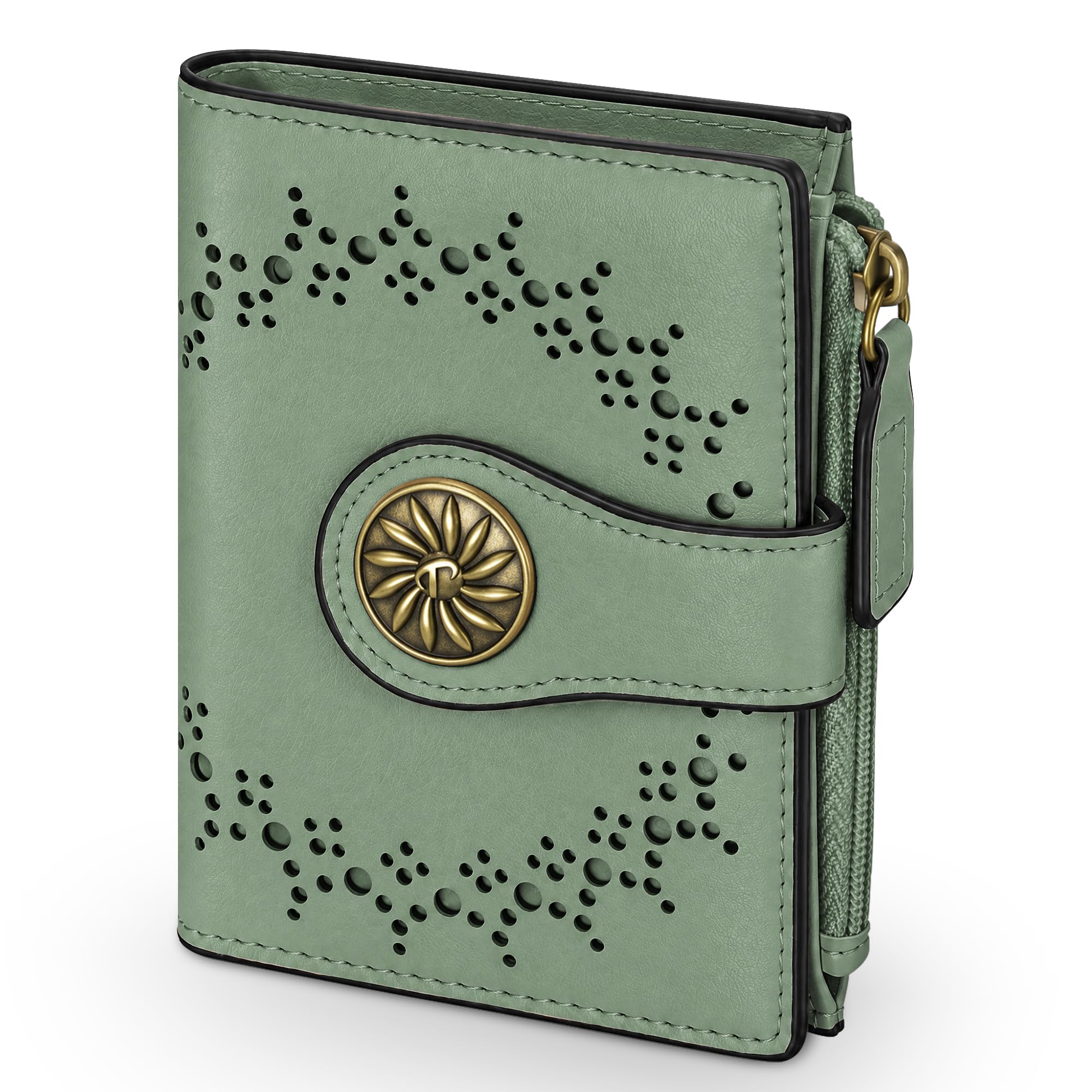 Tipmile Small Wallet Women Bifold RFID Blocking Card Holder
