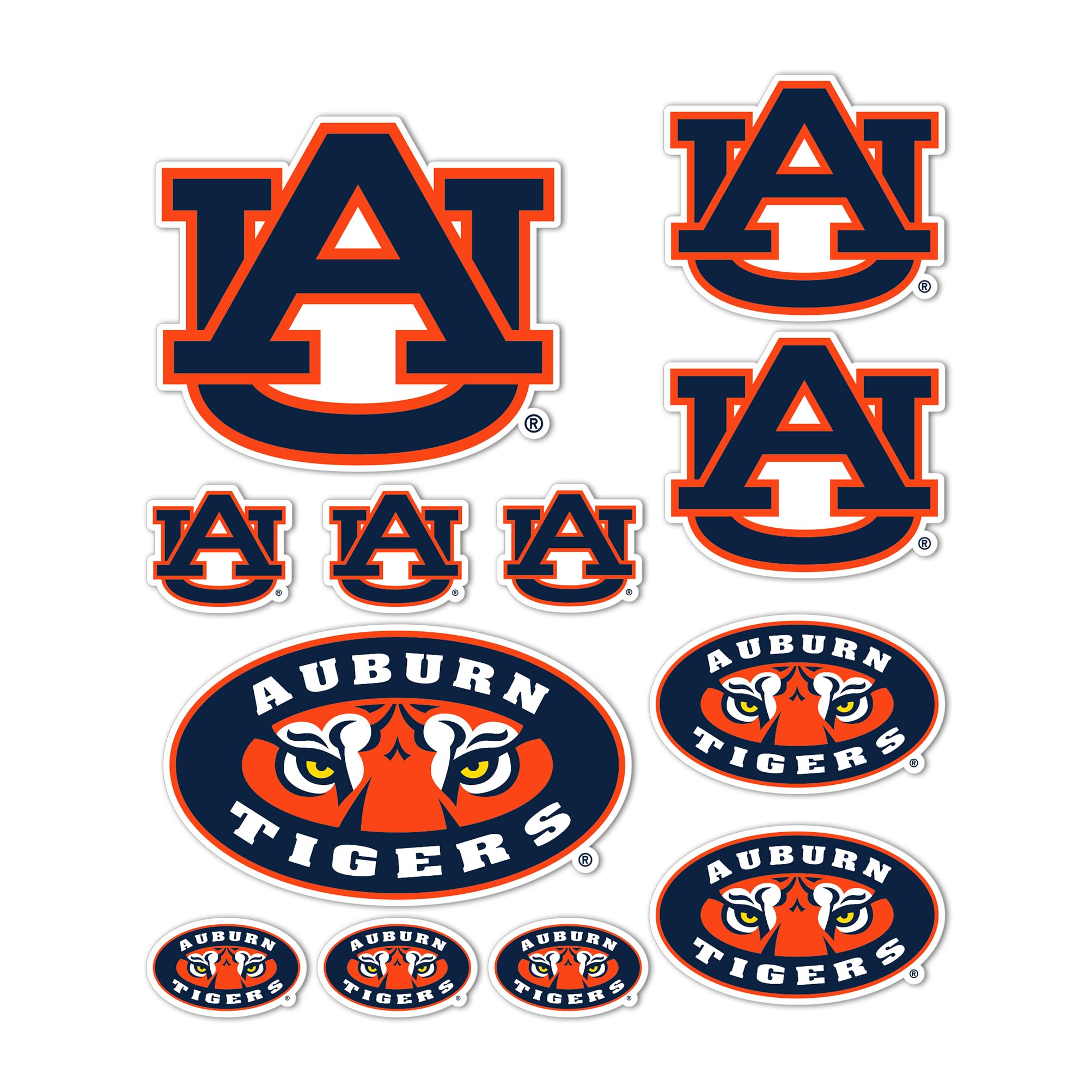 Autocollant vinyle NCAA Auburn pour ordinateur et gourde