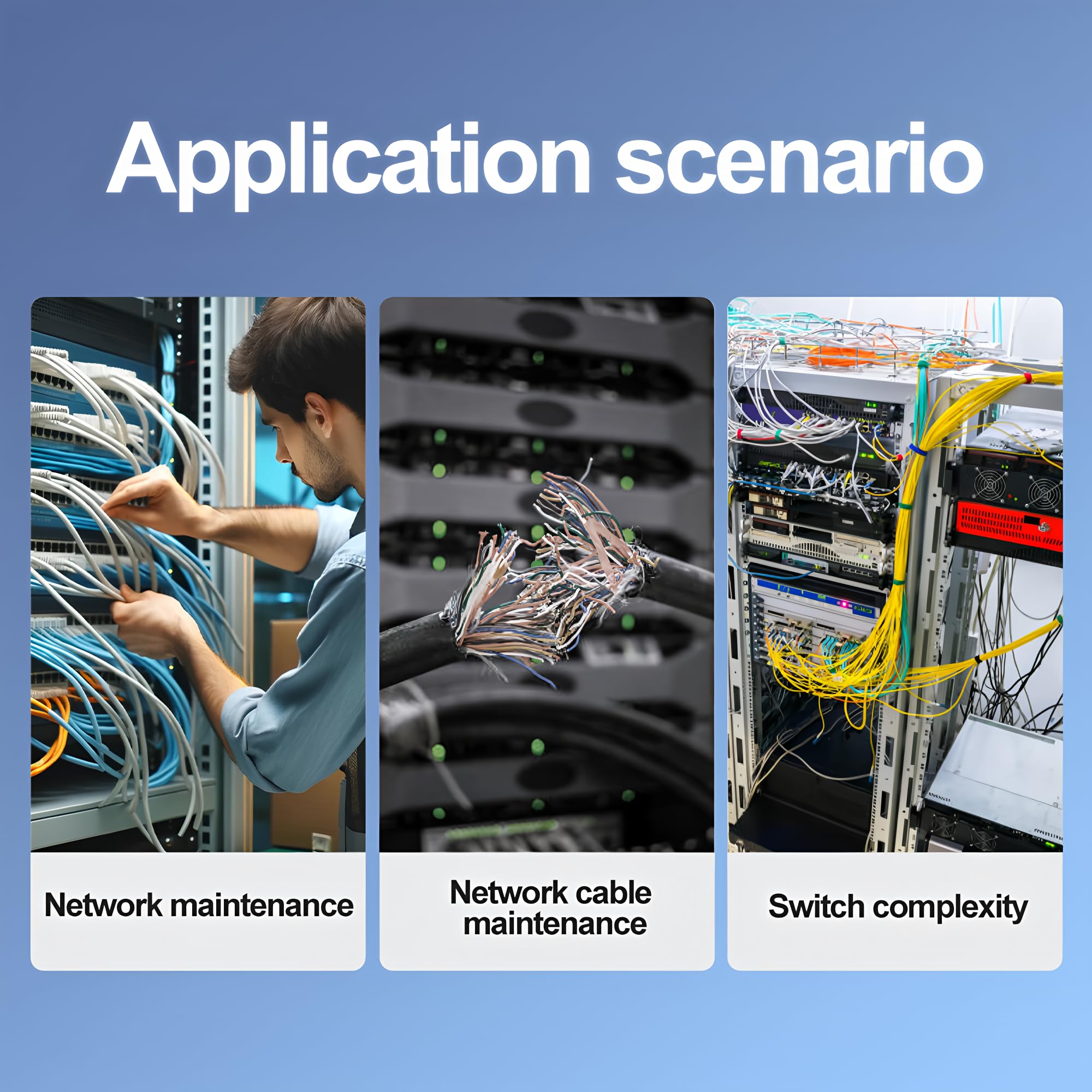Application scenarios for NF-8128: network maintenance, cable maintenance, switch complexity