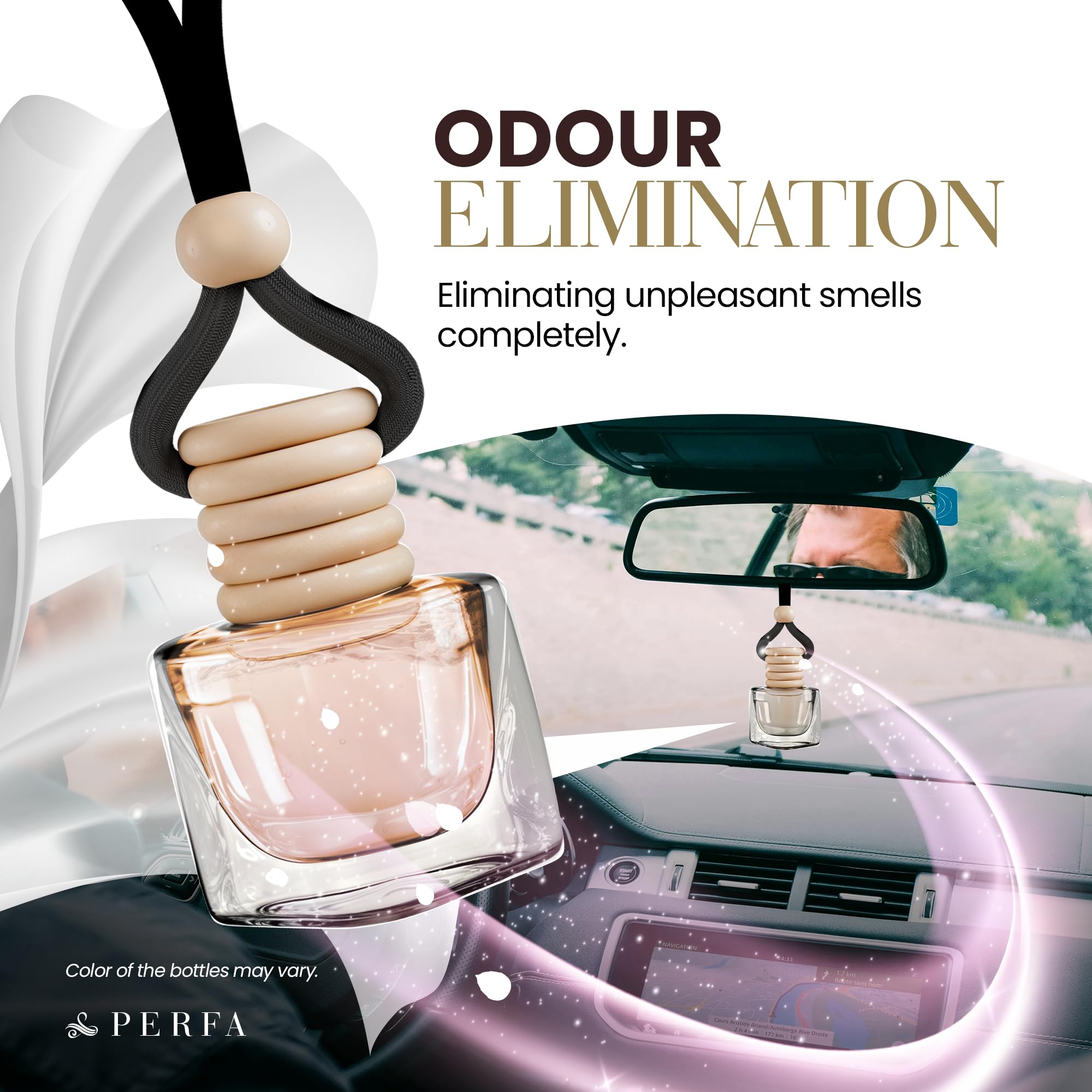 Ambientadores de coche para hombres y mujeres, Linen Comfort, paquete de 2 ambientadores para coche, eliminador de olores de 4 ml, difusor de coche con aceites esenciales, ambientadores de coche con