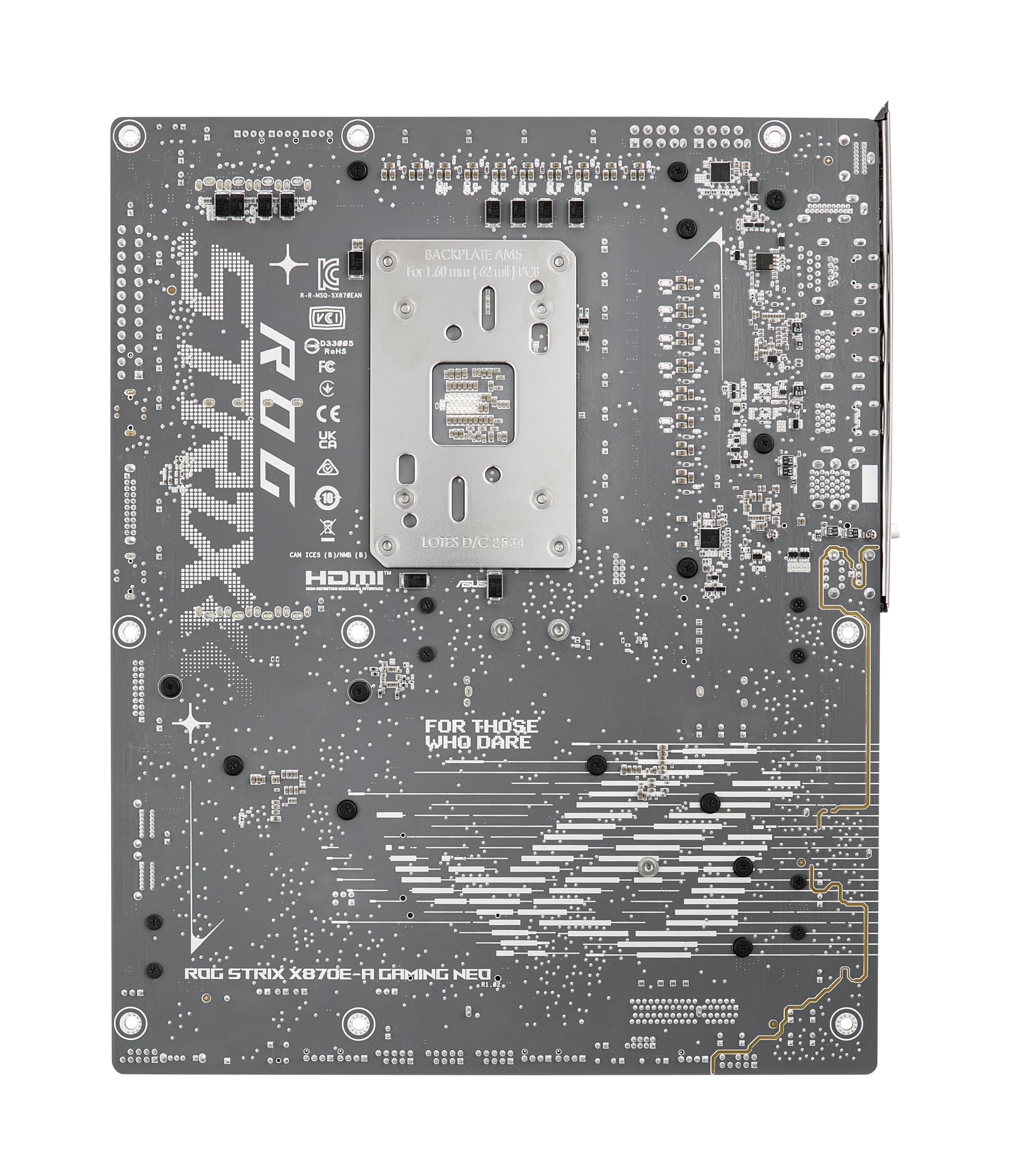 ASUS ROG Strix X870E-A Gaming WIFI7 NEO ATX Mainboard | AMD X870E, 16+2+2, Dynamic OC Switcher, Core Flex, DDR5 mit AEMP & NitroPath DRAM, 4X M.2 Steckplätze, PCIe 5.0 x16 SafeSlot
