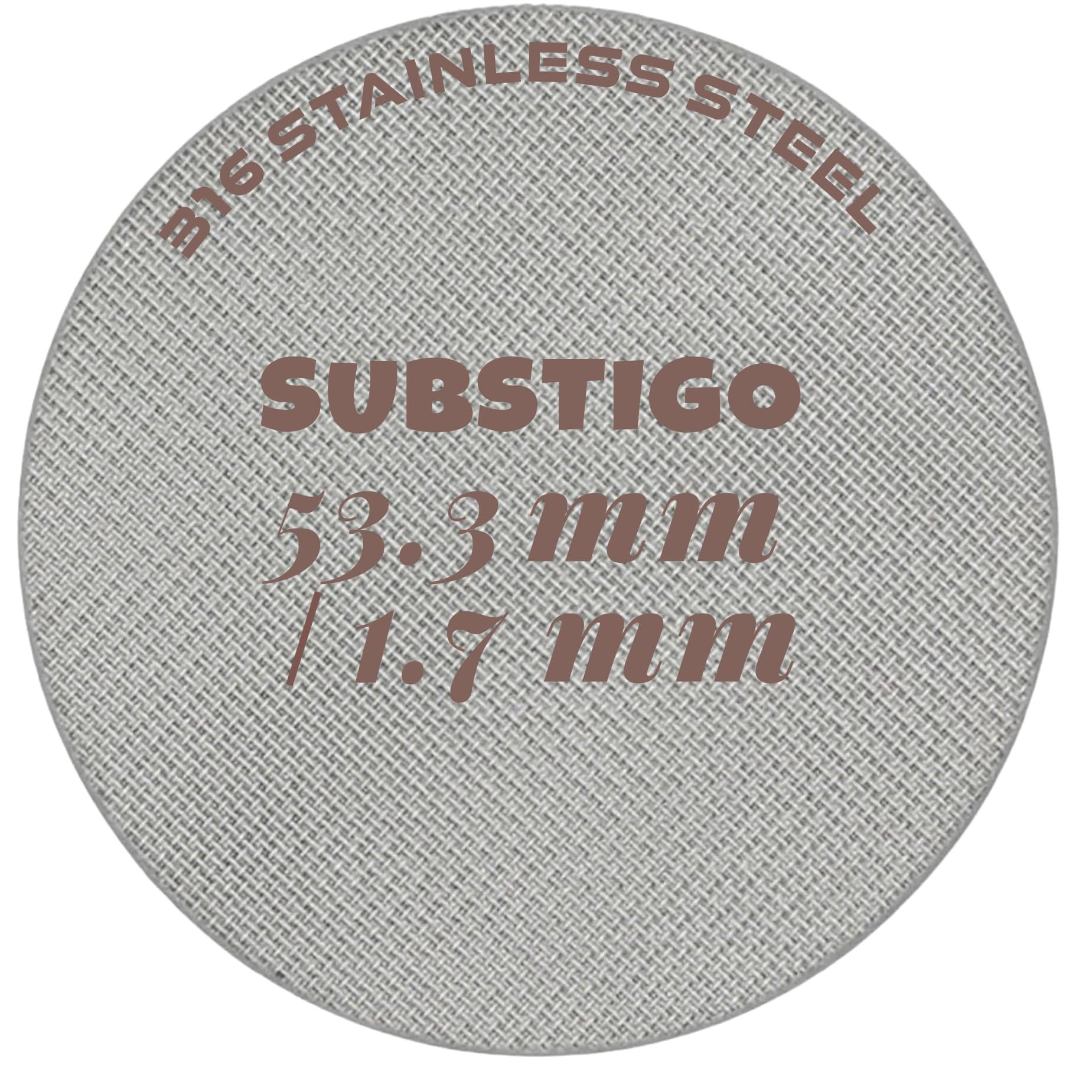 Krążek do espresso do ekranu filtra Breville Espresso – dolna osłona prysznicowa do krążka do espresso Ninja Luxe, ekran kontaktowy ze stali nierdzewnej 316, siatka kosza portafiltra (1, 53,3 mm)