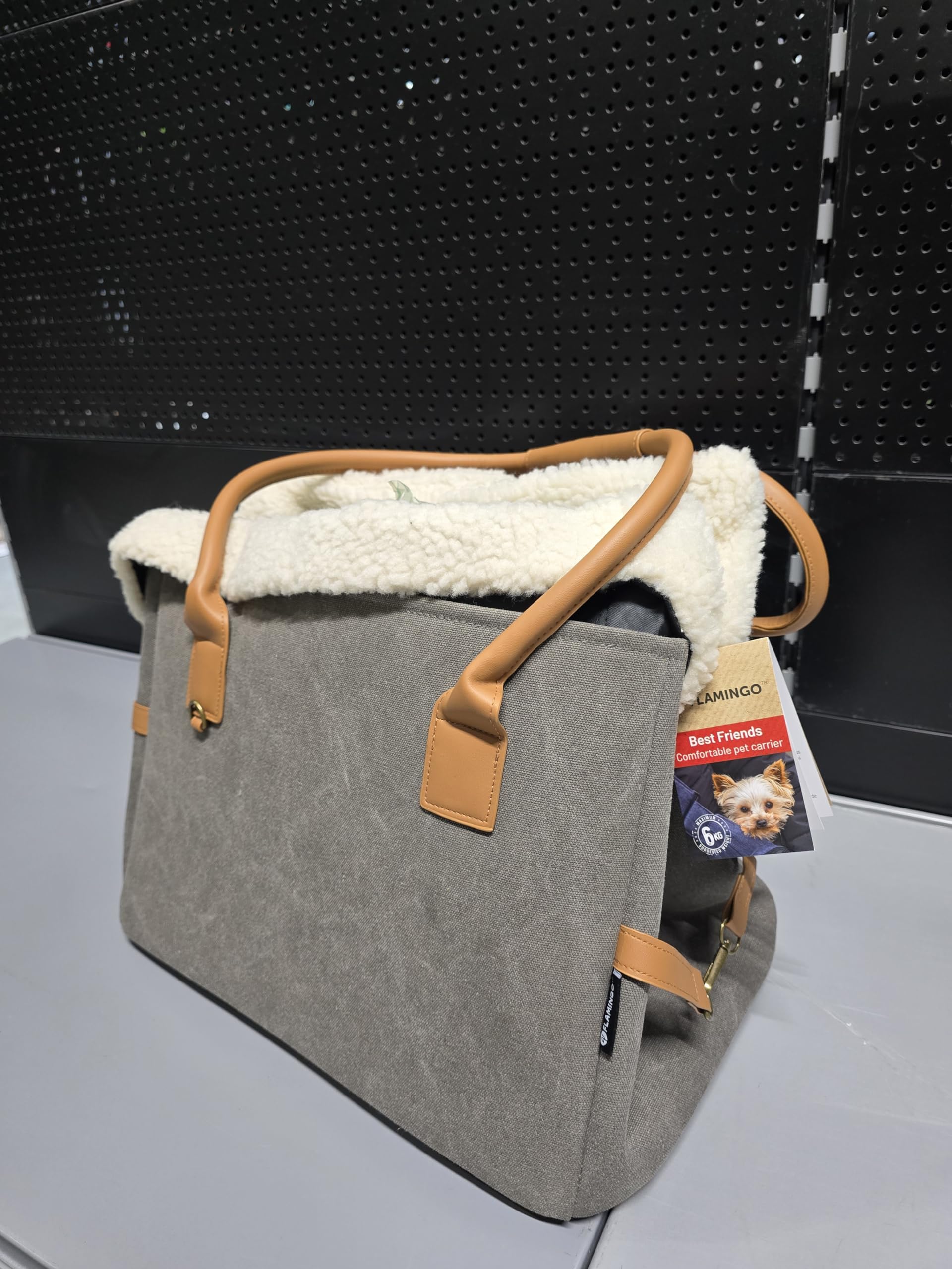 Transportín Gato – Perro – Kuzco – Bolsa en poliéster Lavable con Base Desmontable y pies Protectores
