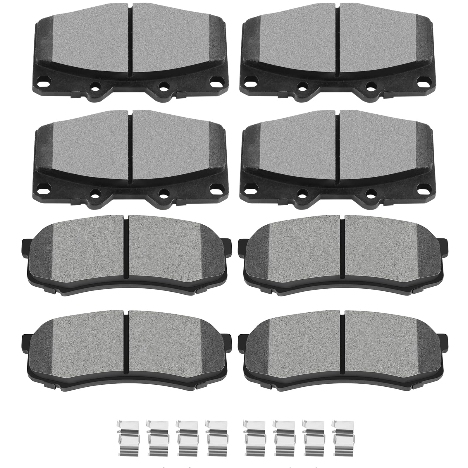 SCITOO D410 D606 Front &amp; Rear Semi-Metal Brake Pad Sets 1996-1997 For Lexus For LX450,1993-1997 For Toyota For Land Cruiser