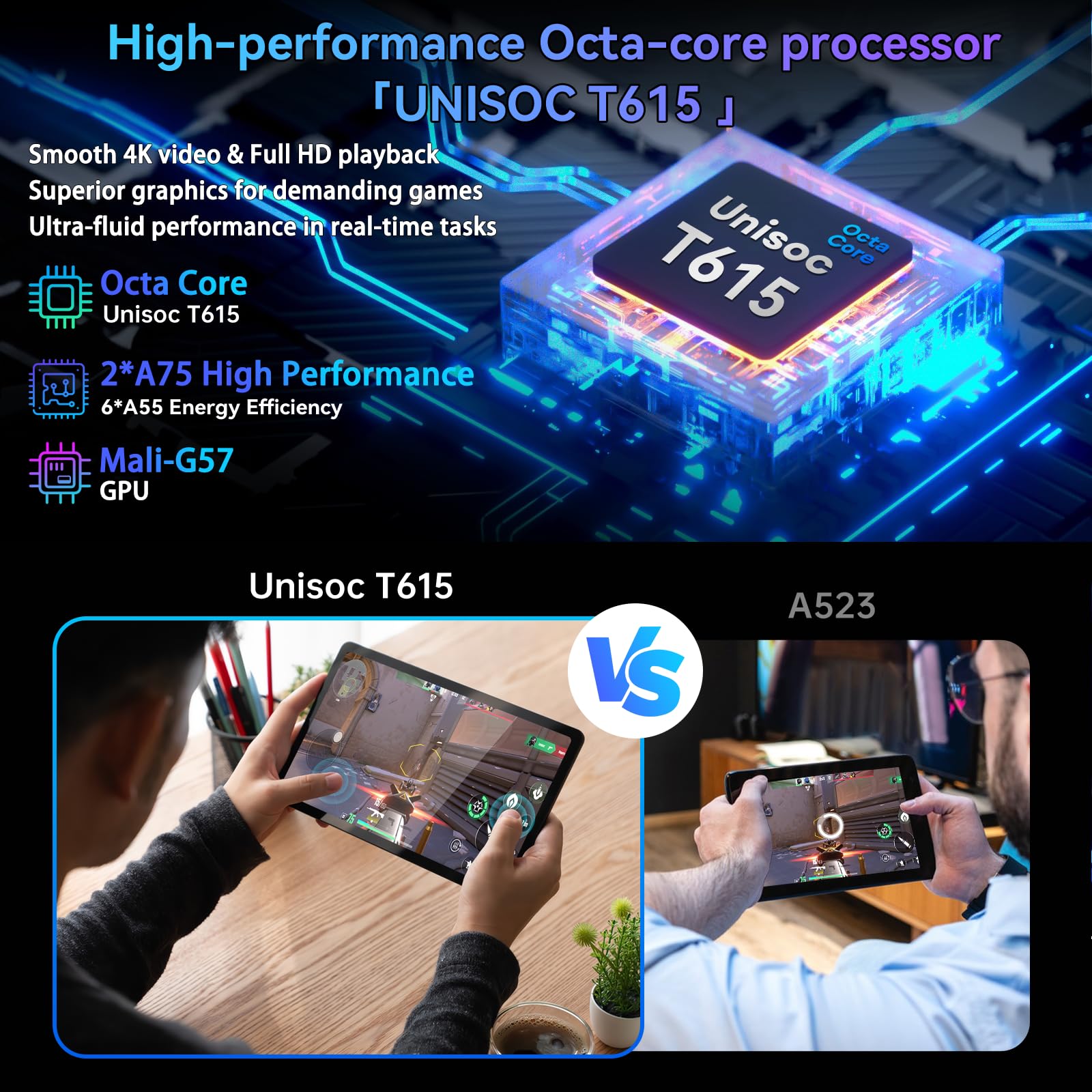 新品未開封 Alphawolf LPad3A 11\" 8000mAh T615 Alphawolf Lpad3A Android 15 Tablet 11 inch, FHD 1920 * 1200