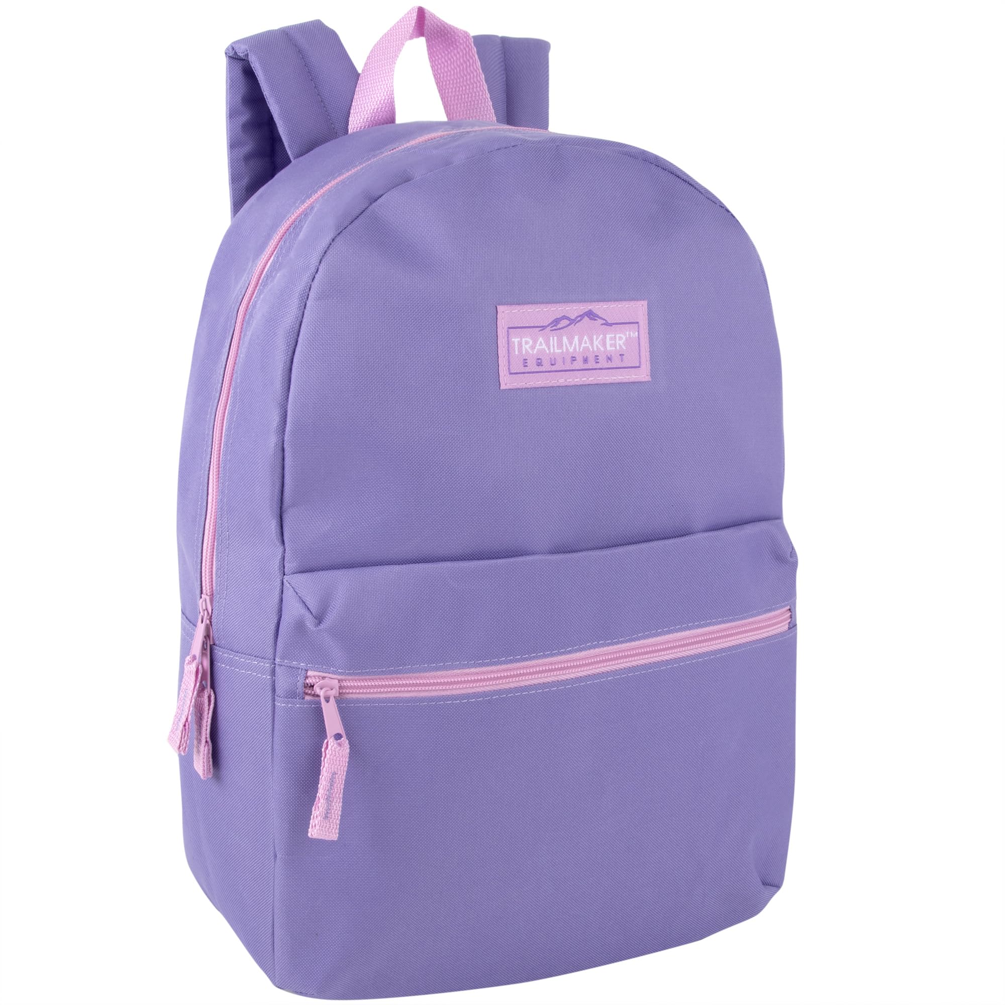 Trail maker Classic 17 inch Backpacks with Adjustable Padded Straps | School Backpacks for Girls, Boys (Purple)