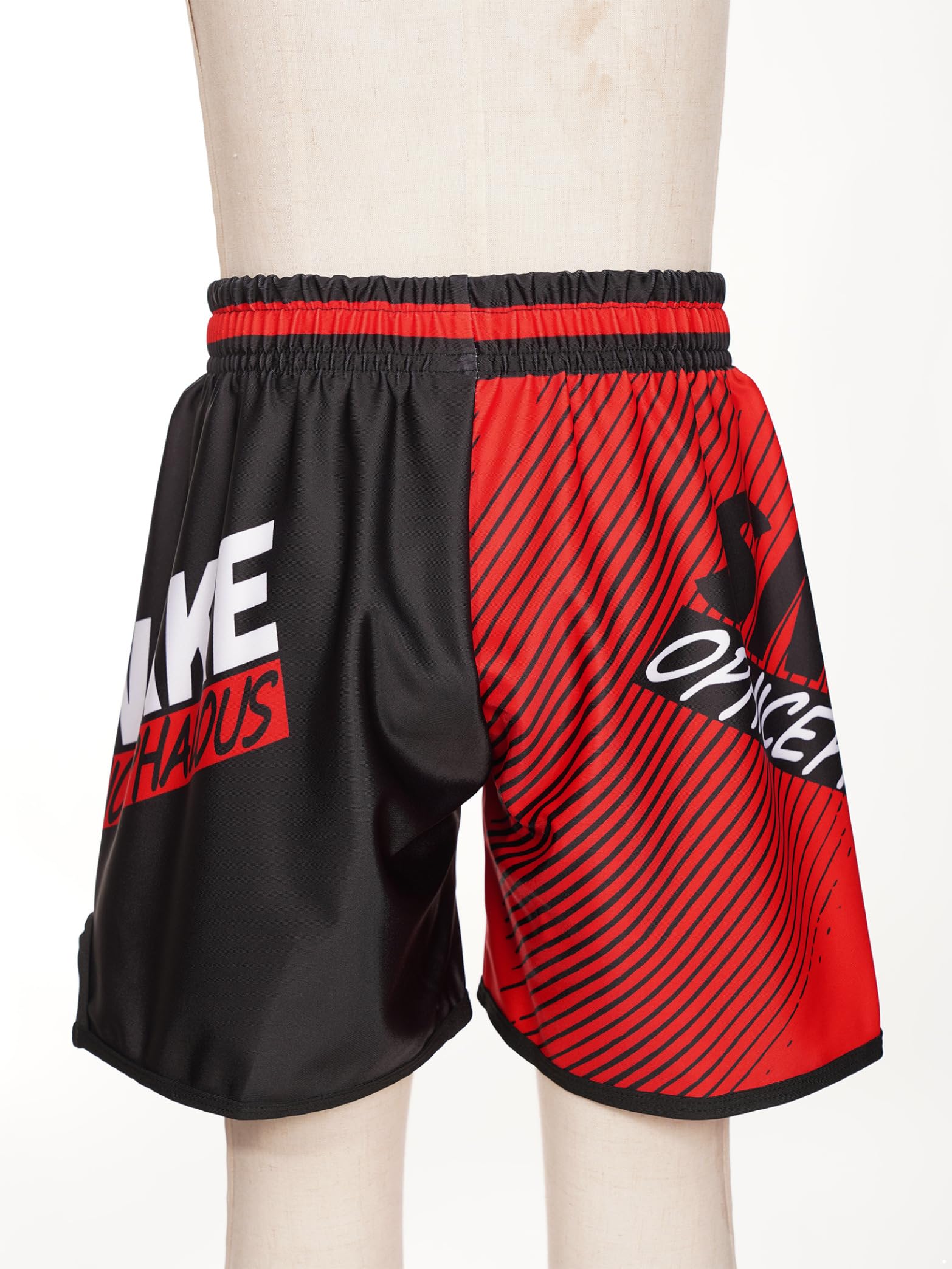 Vxuxlje Enfant Fille Garçon Shorts de Boxe Muay Thai Short MMA Kickboxing Pantalon Court Fitness Training Fight Short d'Entraînement Sport Fitness Musculation 5-16 Ans