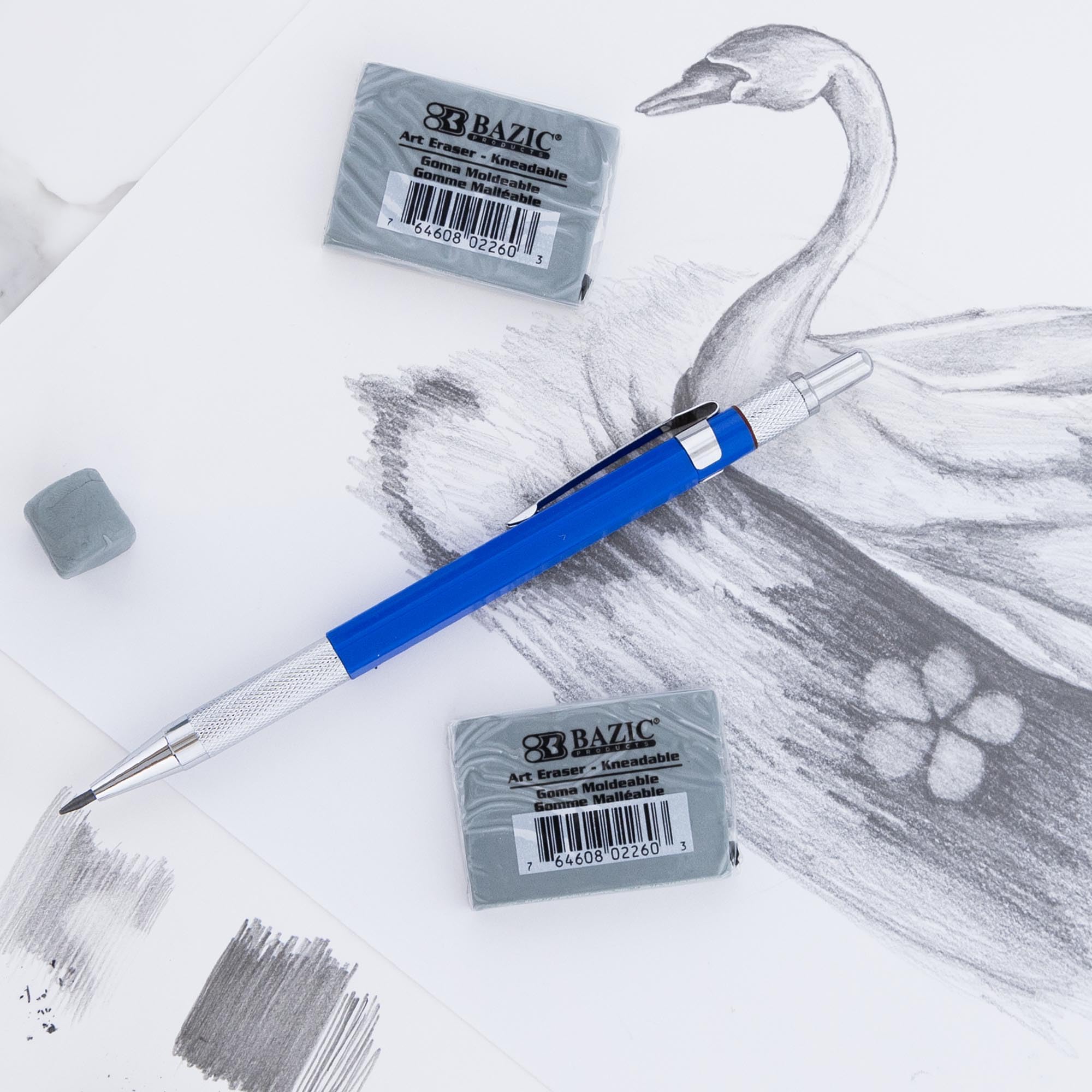 Marie's Artist 3 Pack Of 4B Erasers, Professional Quality Removes Charcoal, Graphite And Other Lead More Completely