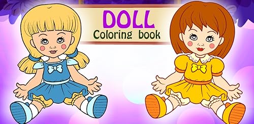 Livro de colorir de boneca