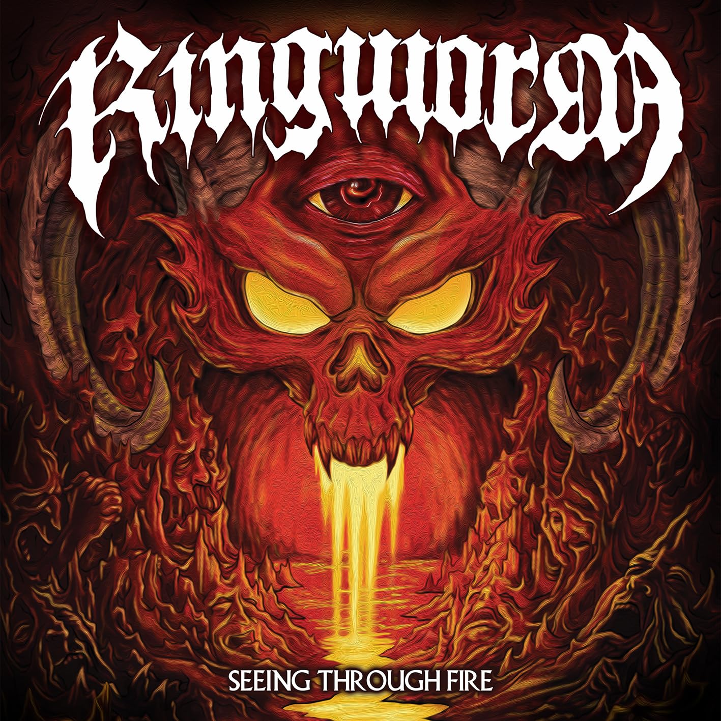Seeing Through Fire (Red in Orange w/ Red & Magenta Splatter) [VINYL]