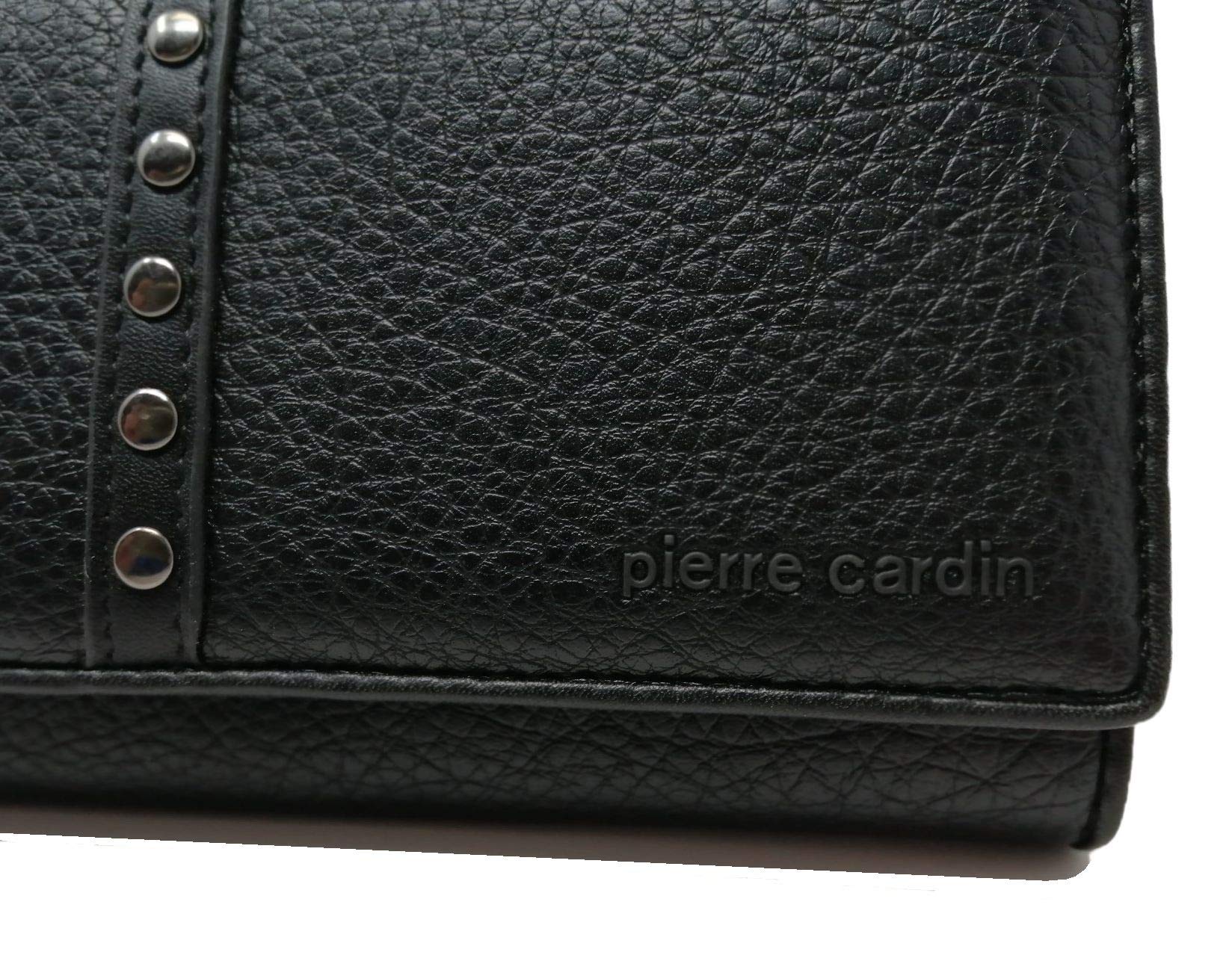 Pierre Cardin Cartera de Mujer, Bonita, Grande, espaciosa, Piel, RFID, Regalo, Cartera con Monedero, Tarjetero, Cartera niña