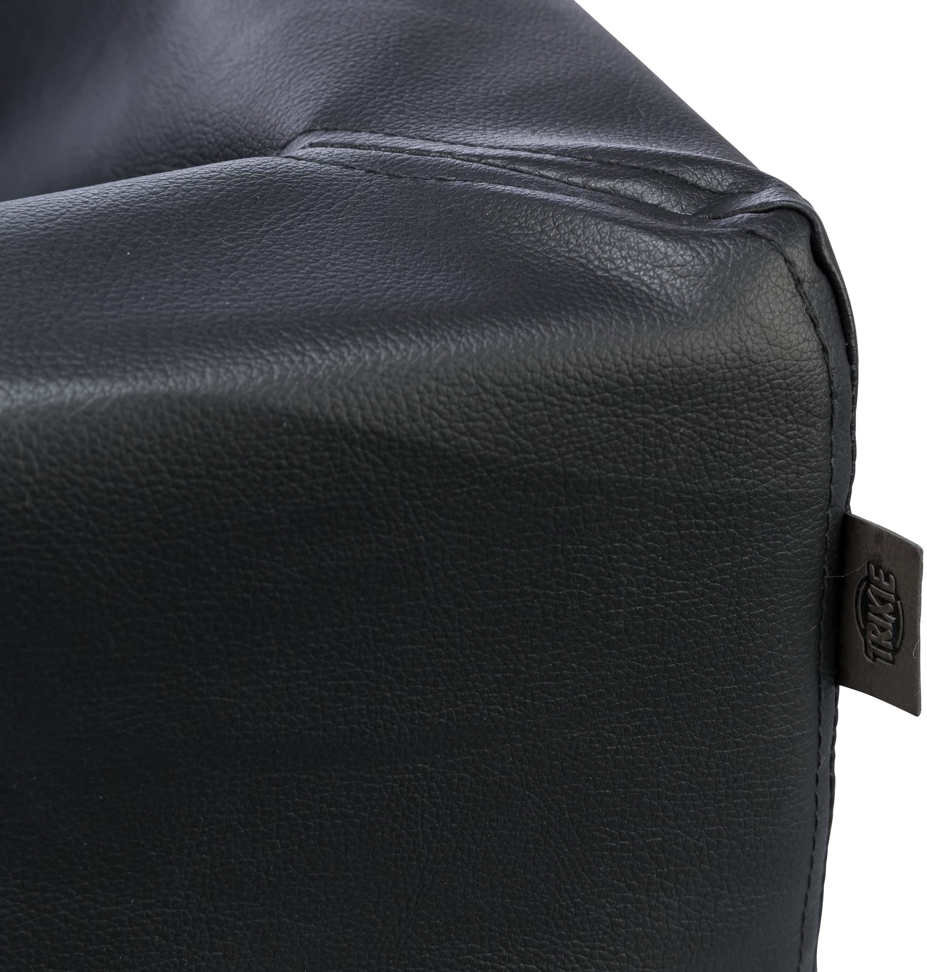 TRIXIE orthopädisches Hundebett Vital Remo 70 × 60 cm in schwarz - Hundebett aus Kunstleder mit Memory Schaum - Hundekorb für mittelgroße Hunde - gelenkschonend und entlastend - 38299