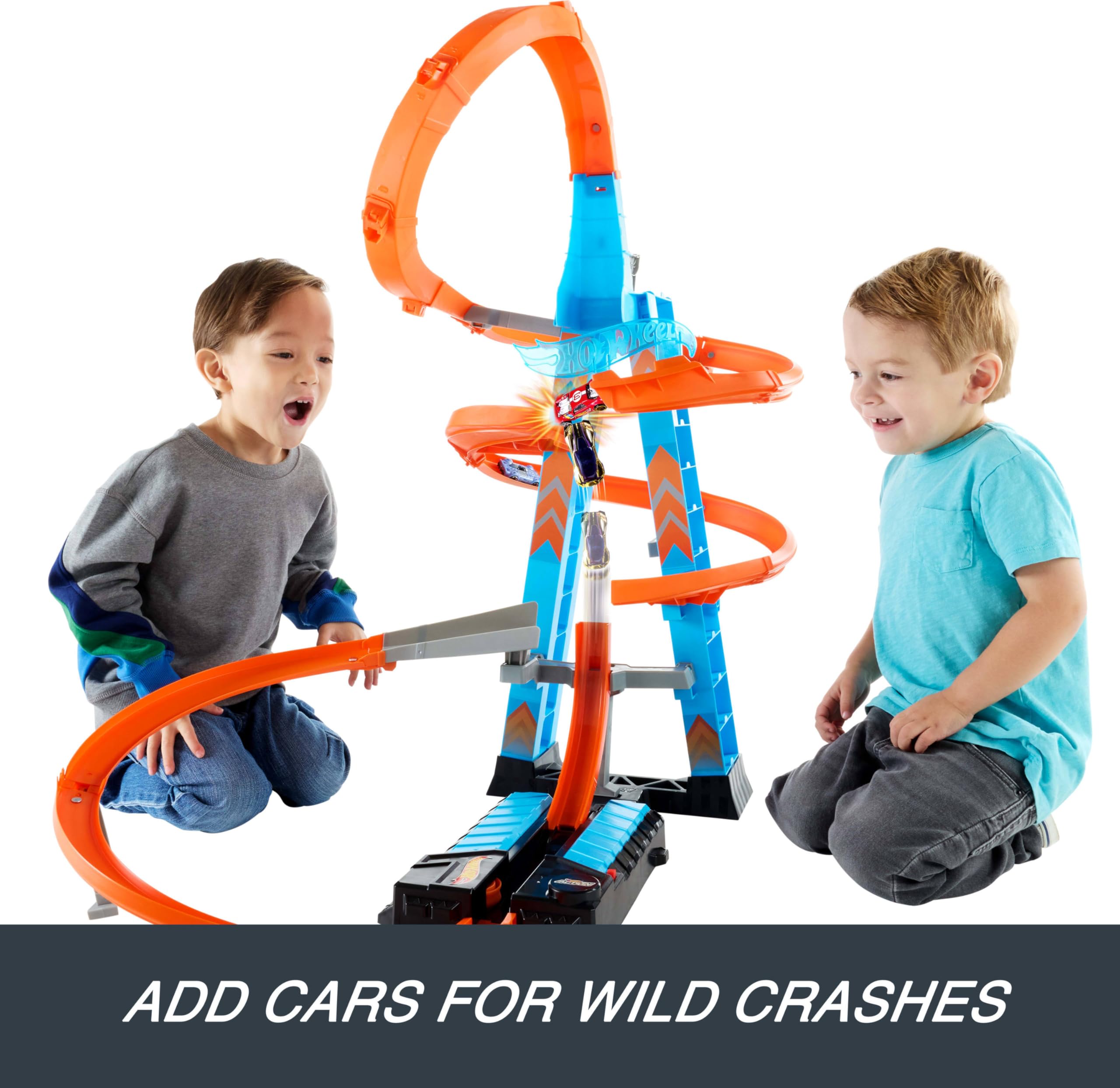 Amazon.co.jp: Hot Wheels Sky Crash Tower Track Set, 2.5+ ft / 83