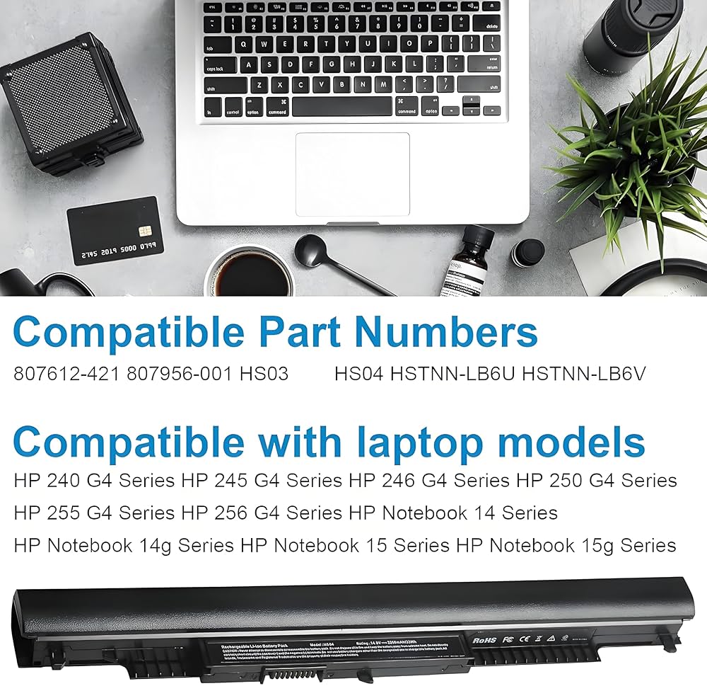HS03 HS04 Laptop Battery Replacement For HP 807956-001 807957-001