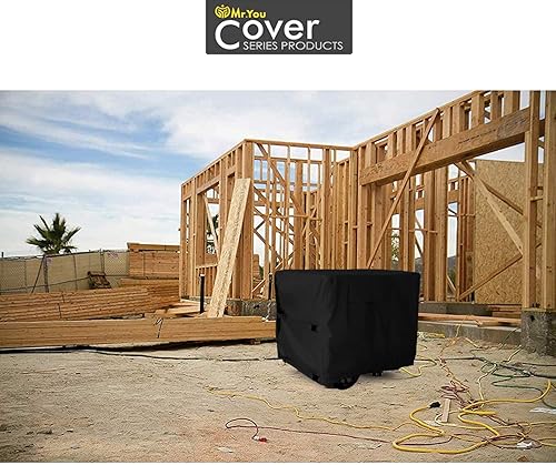Miniatura 8 de Mr.You Cubierta universal impermeable para generador, cubierta de generador de tela Oxford 600D de 32 pulgadas para generadores portátiles