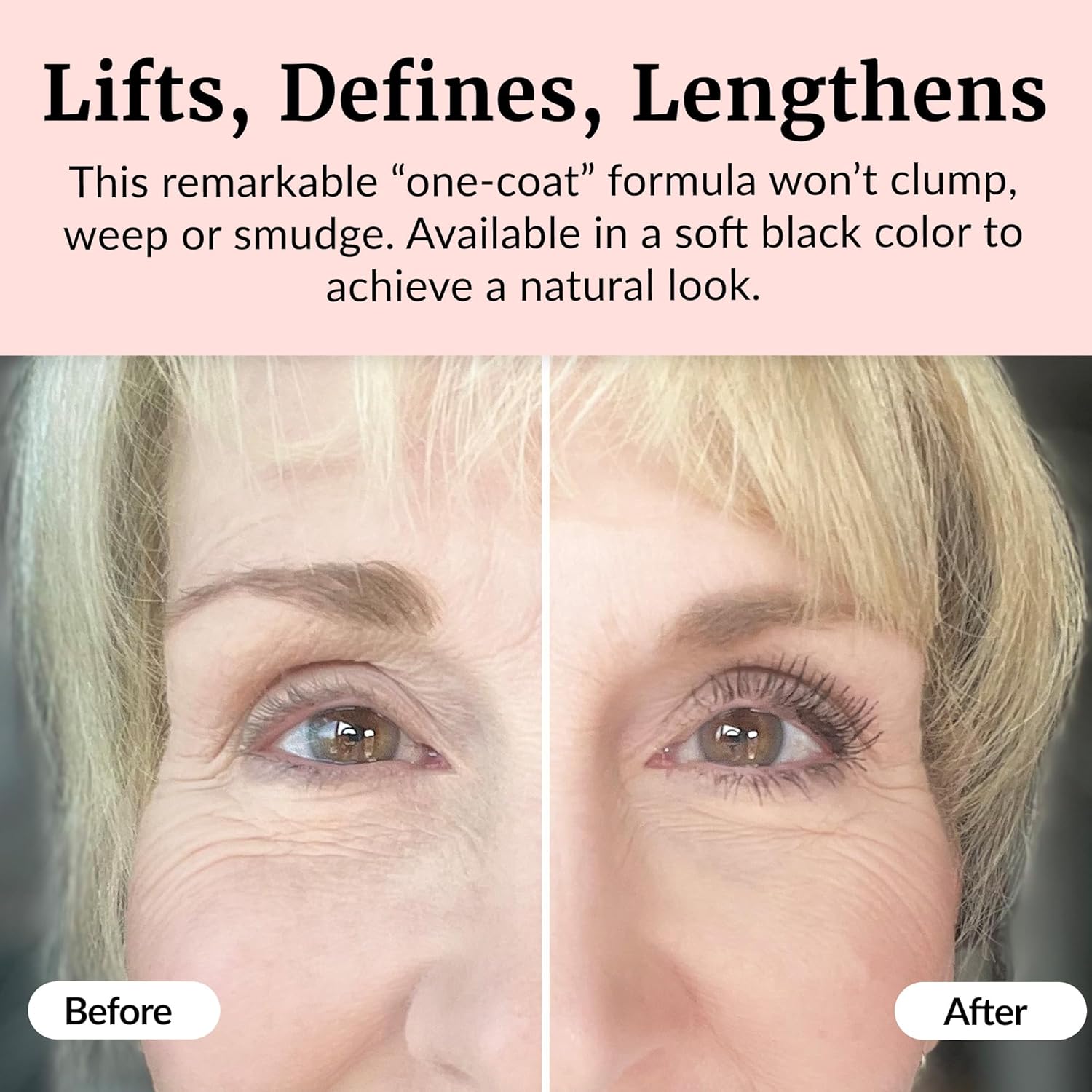 Vibriance Volumizing Tubing Mascara, Soft Black - Hypoallergenic, Moisturizing, Lifting, Long-Lasting - Special Tube Formula for 50+ - Image 4