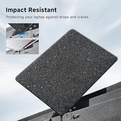 Miniatura 185 de Funut Funda compatible con MacBook Air de 15 pulgadas 2024 2023 versión M3 A3114 M2 A2941 con pantalla de retina líquida y Touch ID, carcasa rígida