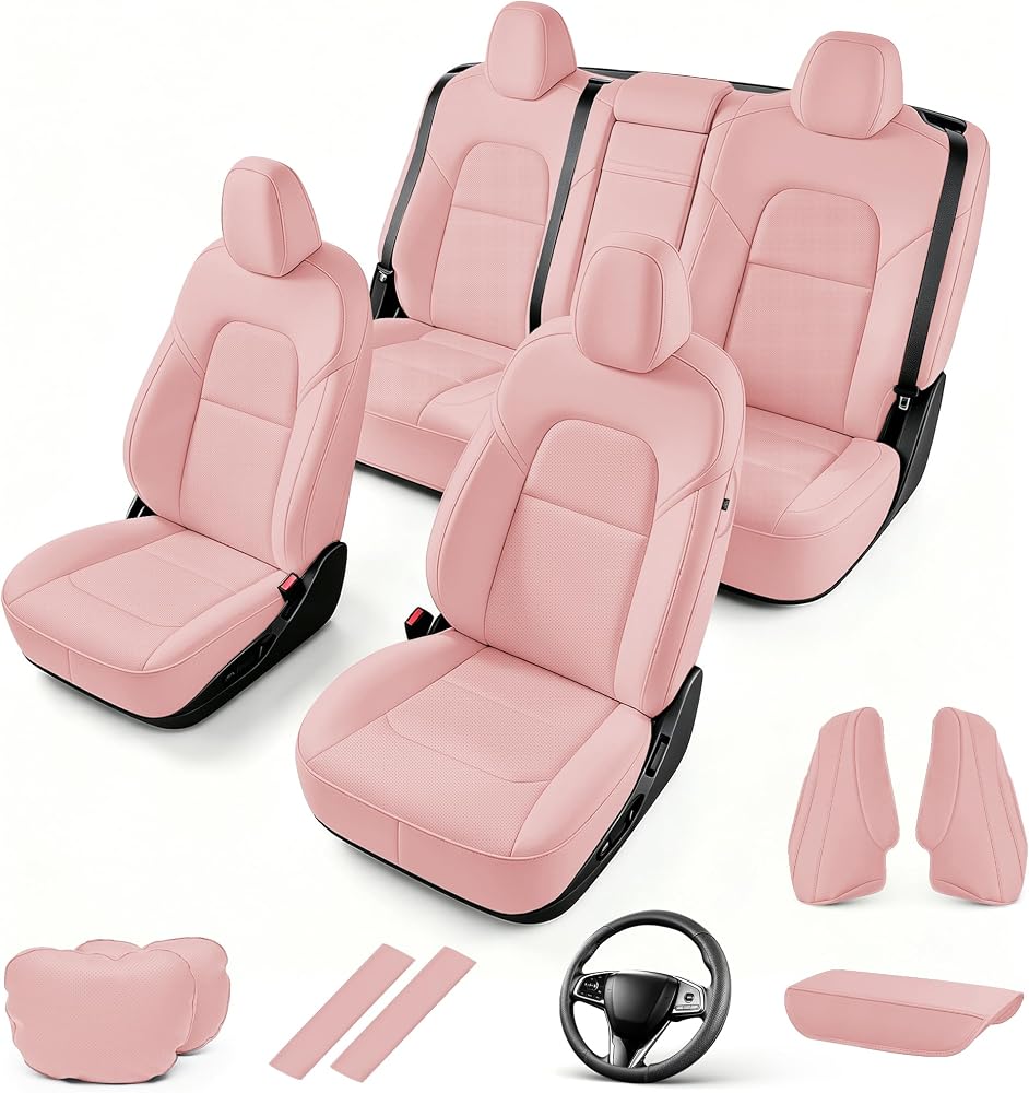 Custom Fit Seat Cover for Tesla Model 3 2017-2023 6-Pieces Set — 사진 1