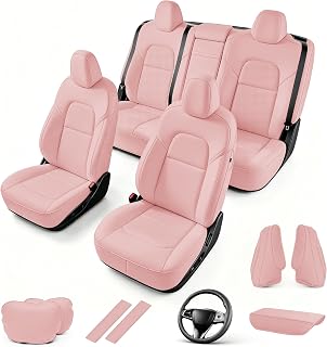 Custom Fit Seat Cover for Tesla Model 3 2017-2023 6-Pieces Set