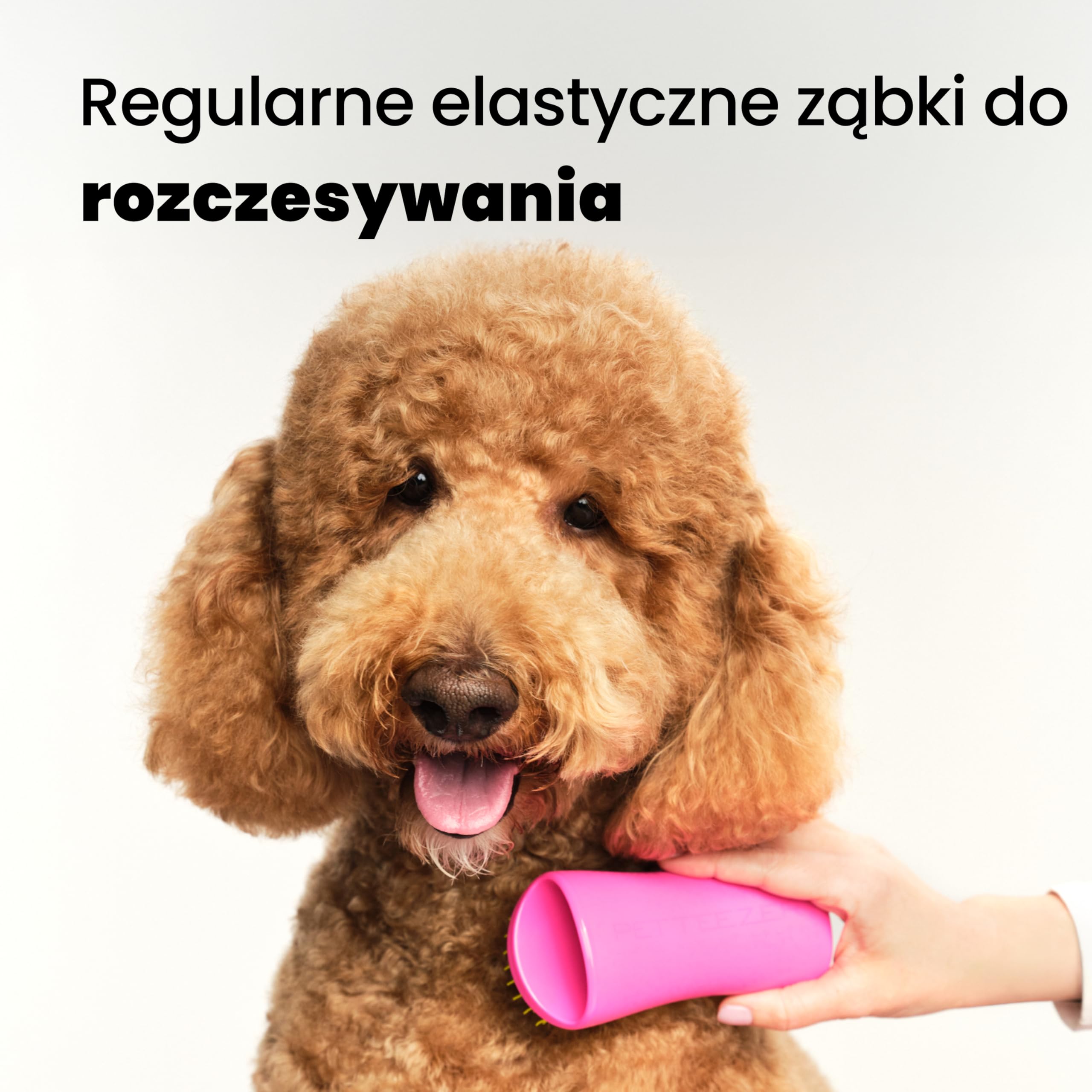 Tangle Teezer Large Pet Teezer Detangling - Szczotka do czesania na sucho lub do kąpieli - Idealna szczotka do rozczesywania sierści psów - Różowo-żółta