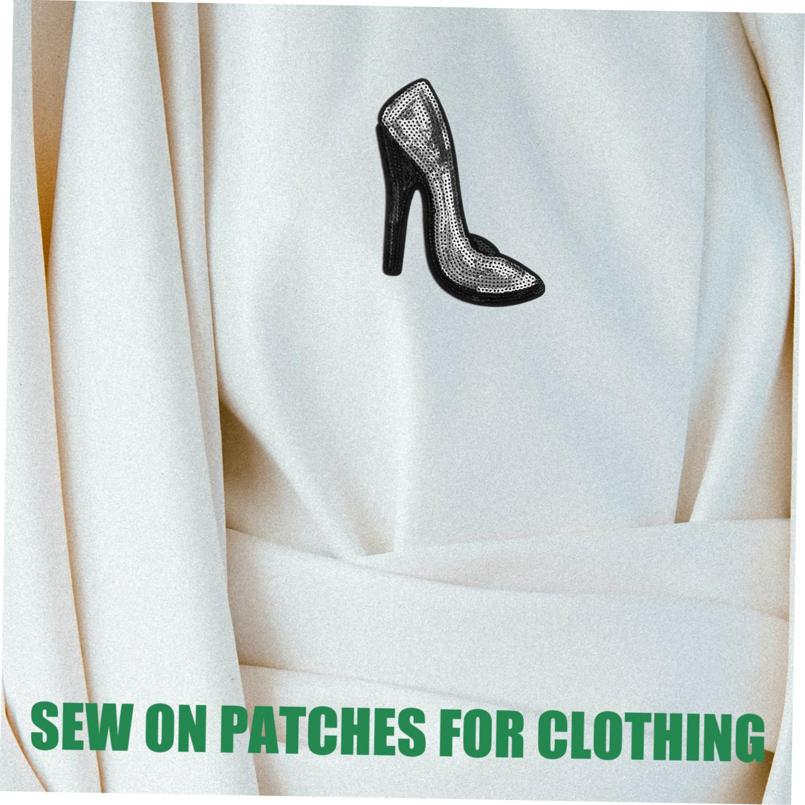 Operitacx 25 Paia Tacchi Patch Arredamento Abbigliamento Applique Mestiere Applique Alto Vestiti Fai Da Te Fornitura Di Vestiti Ricamo i Patch Indumento