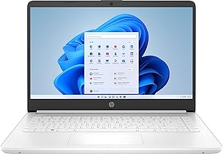 HP 14-CF2702DS 14-Inch Laptop Intel Celeron N4120 4-Core 4GB DDR4 RAM 64GB eMMC Storage HD Display Intel UHD Graphics 600 Windows 11 Home (Renewed)