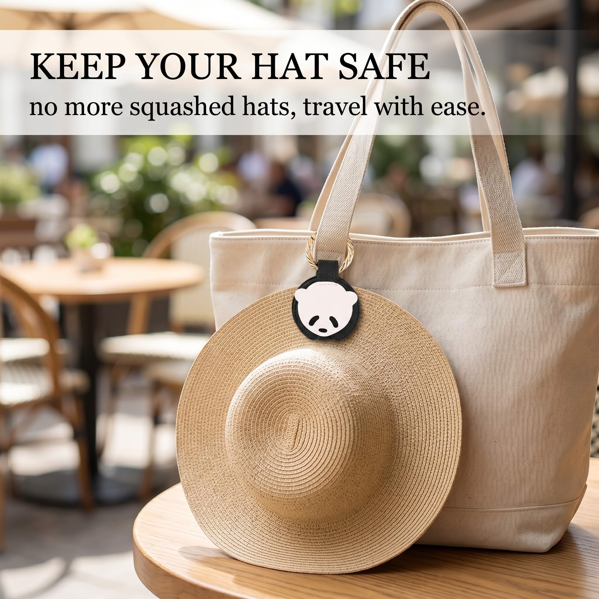 Clip Magnético para Sombreros de Viaje, Cuero PU Soporte Magnético, Accesorios para Viajes