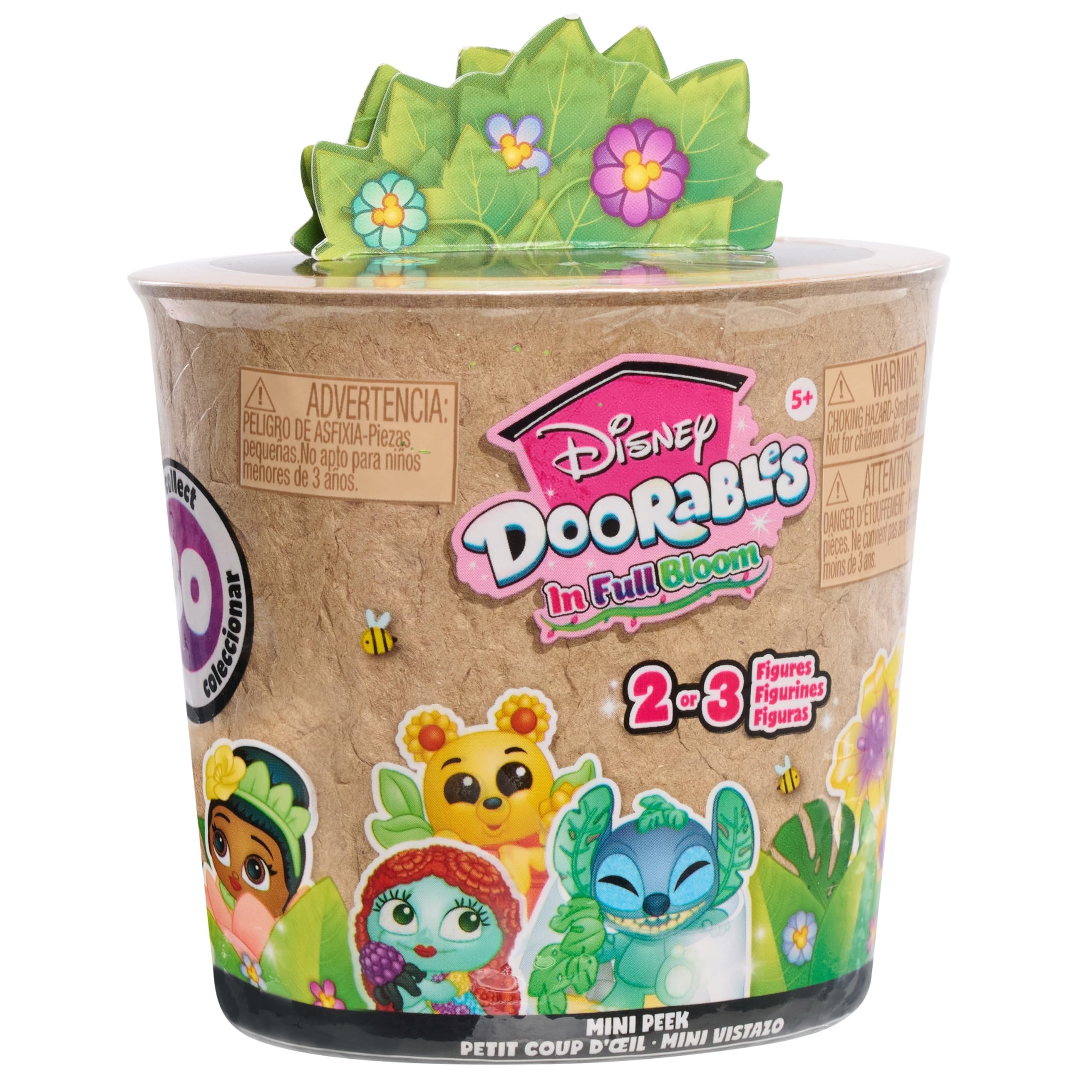 Disney Doorables In Full Bloom Mini Peek Series 15 - Mystery Floral Themed Mini Figures, Assemble and Display, Collectible Disney Surprise Toy, For Collectors, Fans, Tweens & Kids 5 Up