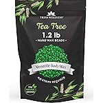 Tress Wellness Wax Beads - Safe for Skin - Dermatologically Tested - At-Home Kit for Bikini, Brazilian & Full Body - Tea Tree 1.2 lb