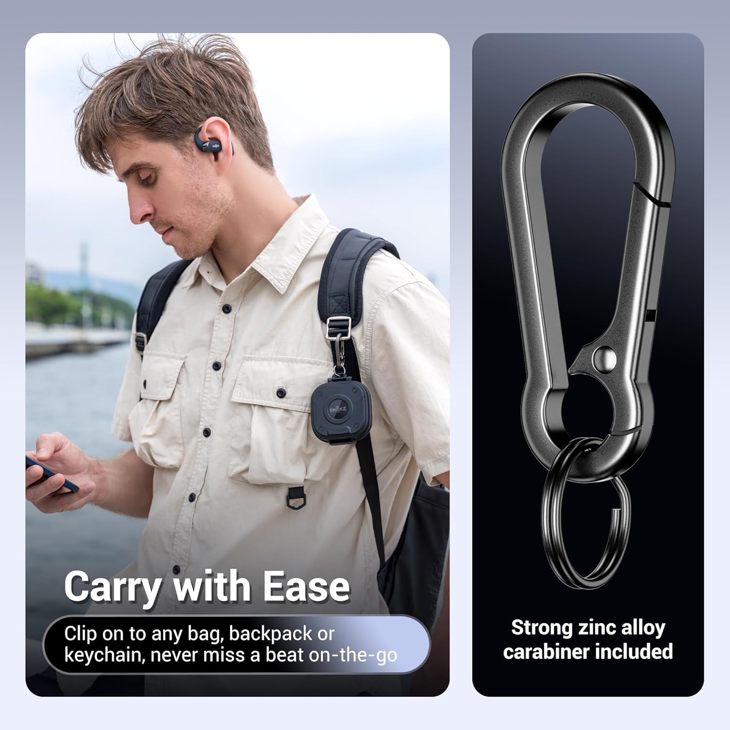 PROfezzion for Shokz OpenFit 2 Case Cover, Heavy Duty Hard Shell Case with Full Coverage and Secure Locking Latch for Shokz OpenFit 2 Open-Ear Headphones (Not for The OpenFit 2+, OpenFit 1, and Air) - Image 6