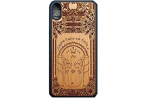 Walnut Wood Case, Lord of the Rings Laser Engraved Design for iPhone...