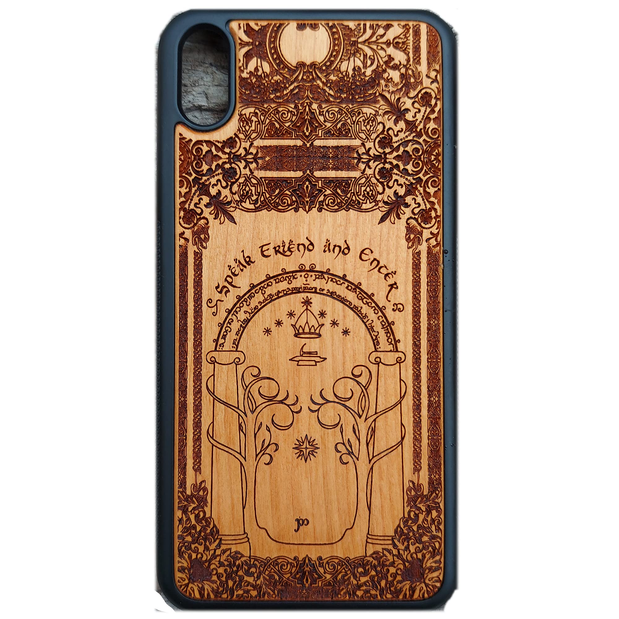 Wood Phone Case Laser Engraved Fits iPhone 16, 15, 14, 13, 12, 11 Pro Max Mini & Galaxy S25, S24, S23, S22, S21, S20 Ultra Plus – Eco-Friendly, Slim, Durable Wooden Phone Cover
