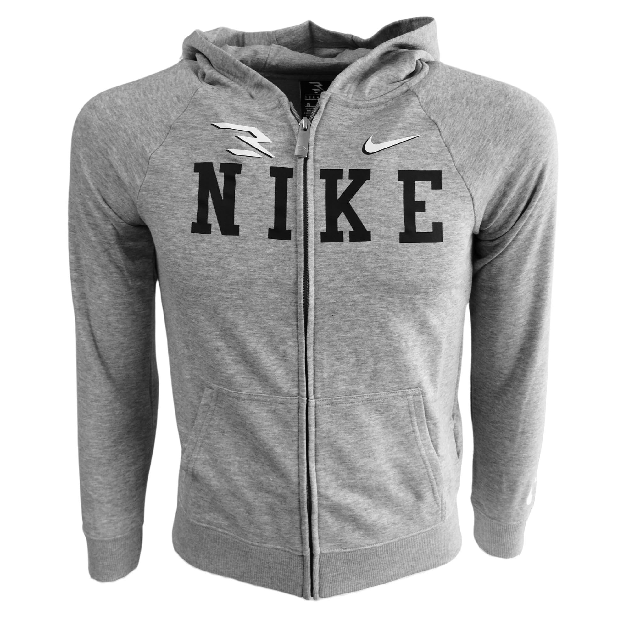 Nike 3Brand Felpa da Ragazzi con Cappuccio e Zip Collegiate Grigia Codice 9Q1097-042