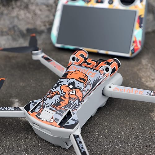 Miniatura 3 de Calcomanías de piel compatibles con DJI Mini 3 Pro, impermeables, a prueba de arañazos, juego de calcomanías para DJI Mini 3 Pro Drone y controlador