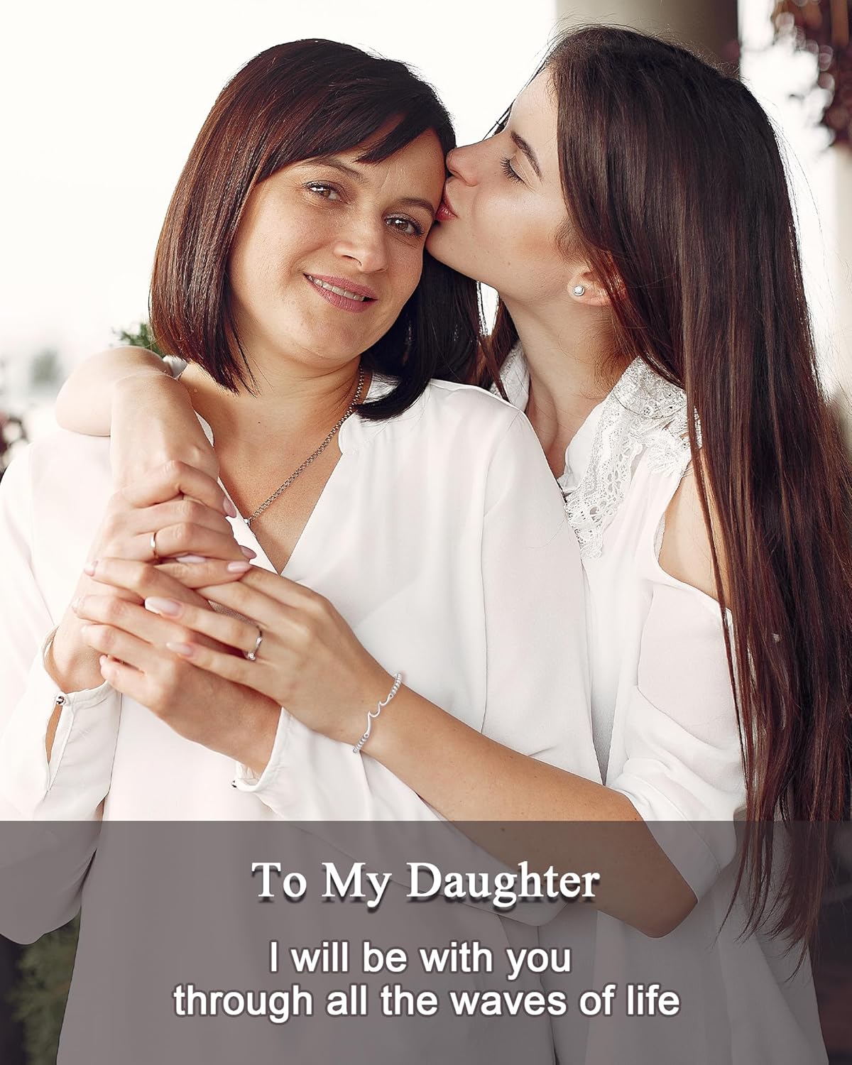 Tarsus Wave Bracelet for Daughter, The Waves of Life I'll Through with You, Birthday Christmas Gifts for Women Teens - Image 6