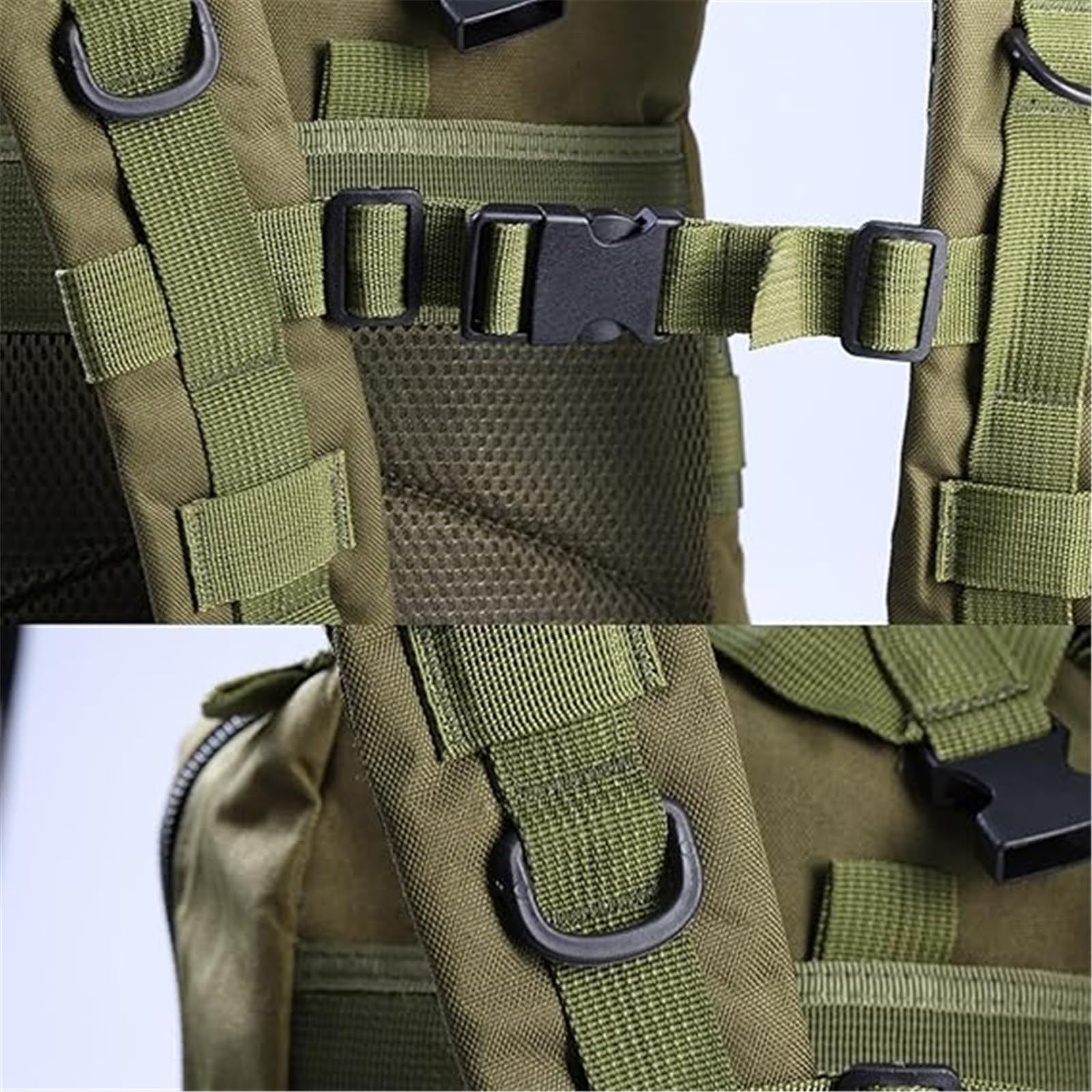 Praktyczny Męski, 30l Mały Plecak Wodoodporny Wojskowy Taktyczny Plecak Szturmowy, Pack Travel Trekking 3-dniowy Ewakuacyjny, Do Szkoły, Pieszych Wędrówek, Trekkingu, Polowań, Sportu(Black)