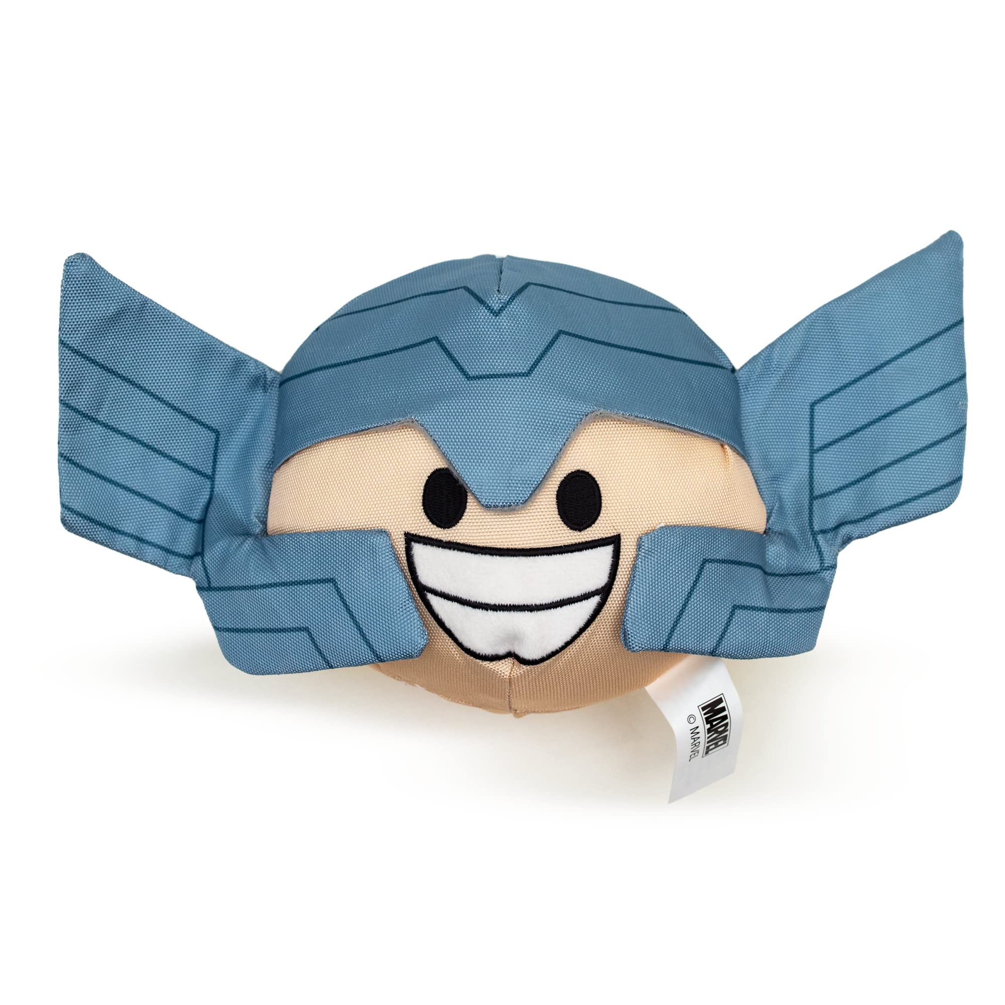 Marvel Comics Dog Toy, Thor Smiling Face Round Pet Toy, Plush