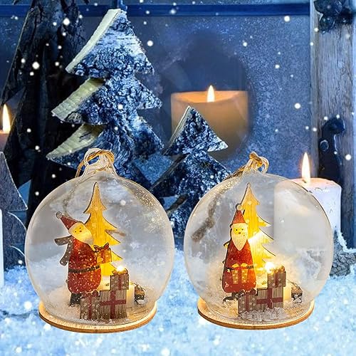 Miniatura 3 de Adornos de decoración de Navidad 2023 colgante de escritorio atmósfera brillante de cristal luces nocturnas colgante RD2 mini elegante colgante al
