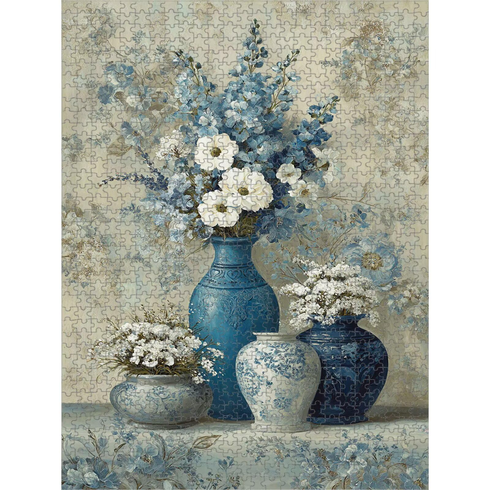 5000 Pezzi Puzzle Adulti - Blu & Paesaggio - Decorazione Murale 1T#1630 | Puzzle in Legno, Tagliati con Precisione, Inchiostro dai Colori Vivaci, Hobby Statico, Decorazione per Casa, 105x181cm