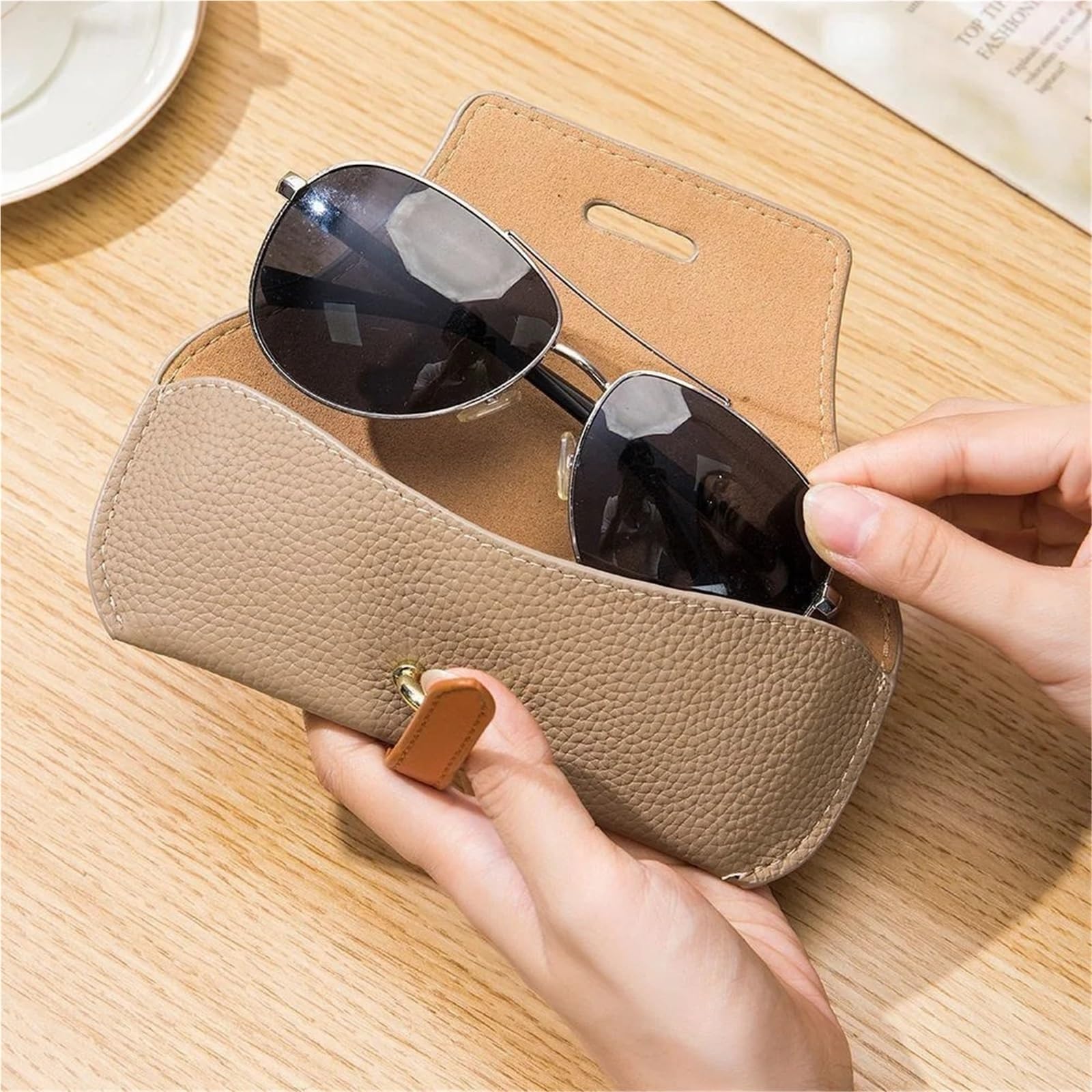 10 pezzi Borse for occhiali da donna Uomo Custodia protettiva portatile viaggio for sole Protezione for alla moda per Occhiali da Sole